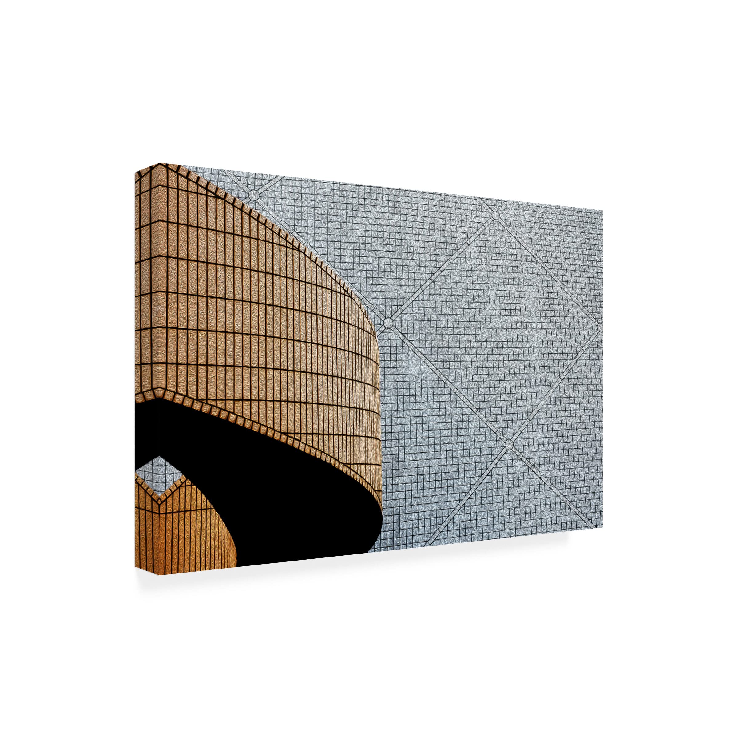 Trademark Fine Art 'Urban Texture Hong Kong' Canvas Wall Art by Arnon Orbach - Modern Cityscape Painting for Living Room, Office & Home Decor