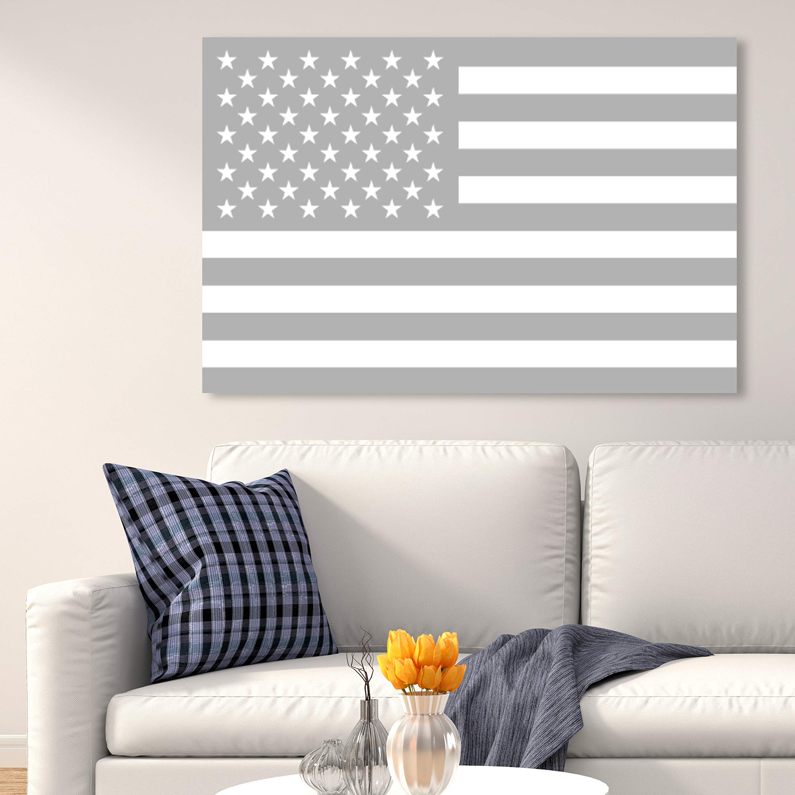 Oliver Gal Artist Co. American Flag Canvas Print Wall Art by Tiago Magro - Patriotic Home Decor for Living Room, Office & Gifts
