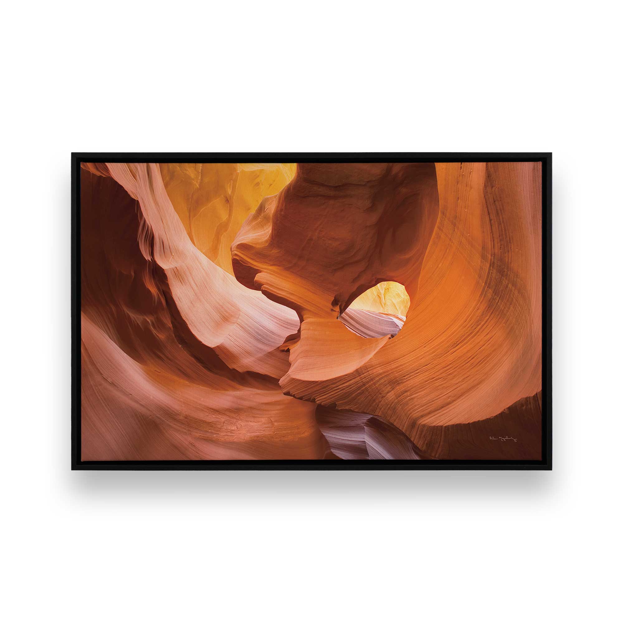Sandstone Light Print Canvas Wall Art - Handmade Landscape Painting for Living Room, Bedroom & Office Decor