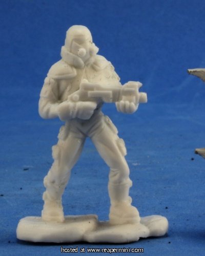 ThinkandPlay 25mm Scale Nine Suns Henchman44 Miniature Figure - Patrick Keith Bones & Chronoscope Collection - Perfect for Tabletop RPGs, Wargaming, and Miniature Painting