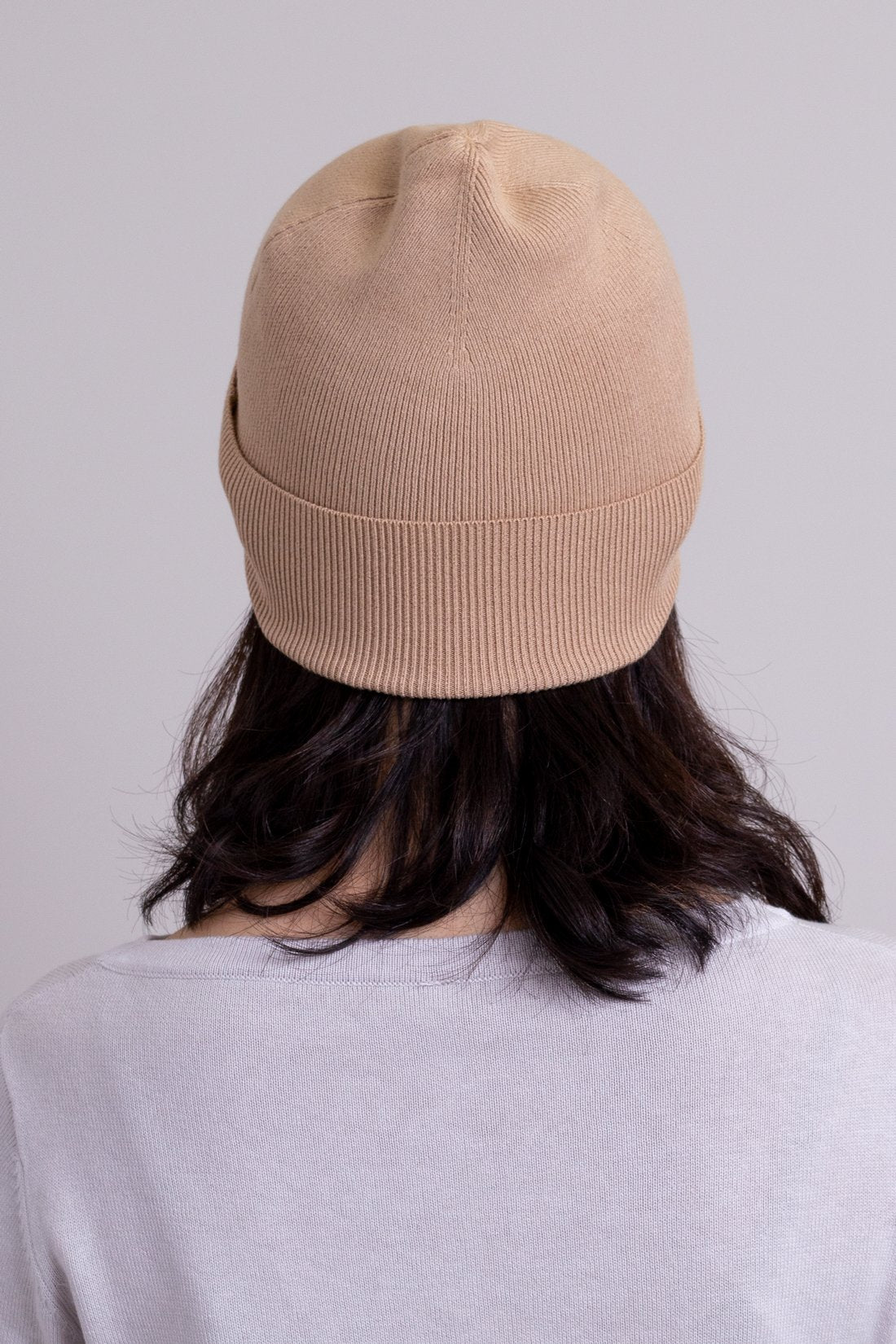 Soft Bamboo Cotton Knit Beanie for Women & Men - Warm Winter Hat in Beige - Cozy & Breathable for Outdoor Activities, Skiing, and Casual Wear