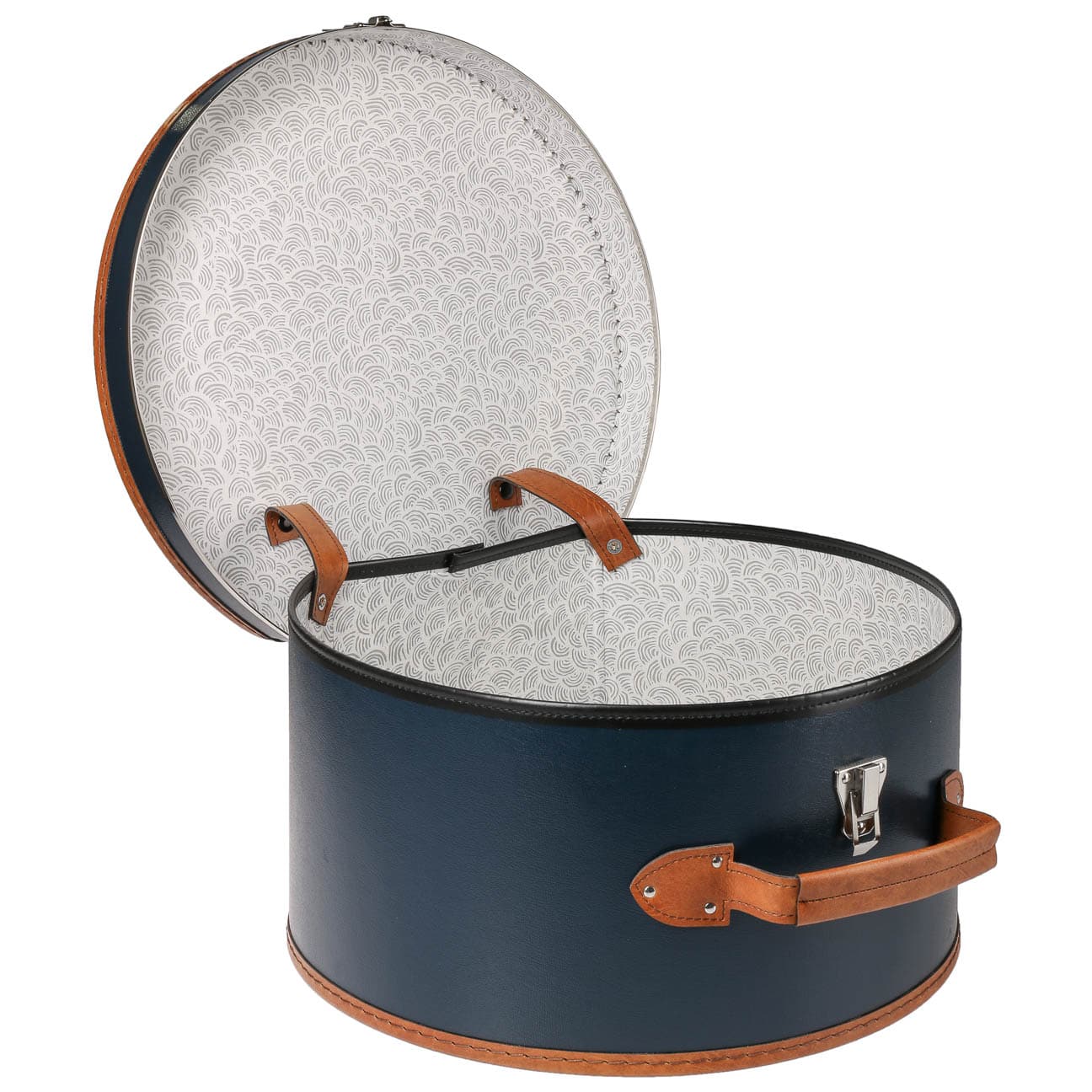 Lierys Blue Hat Box - Stylish Storage for Hats, Caps & Accessories | Perfect for Closet Organization & Travel