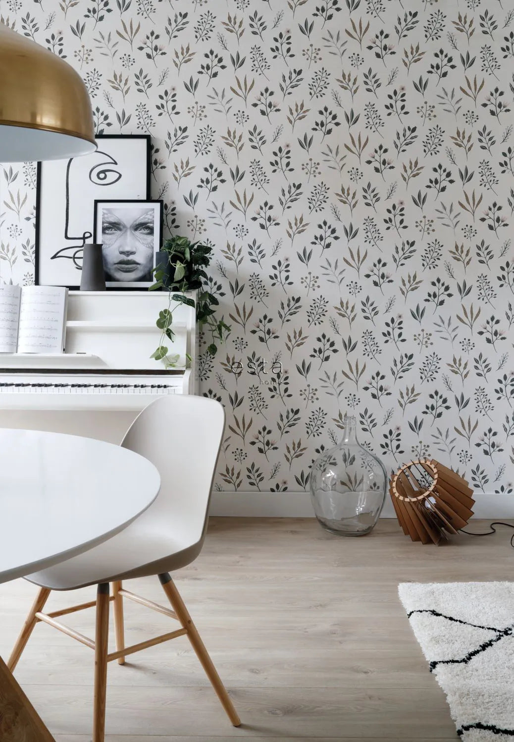 Scandi Cool Greenery - Modern Scandinavian Style Artificial Plants for Home & Office Decor - Perfect for Living Room, Bedroom, and Workspace