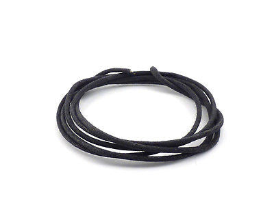 18 Gauge Black Cloth Covered Stranded Wire - 1 Meter Length for Vintage Electronics, Guitar Wiring & DIY Lamp Projects