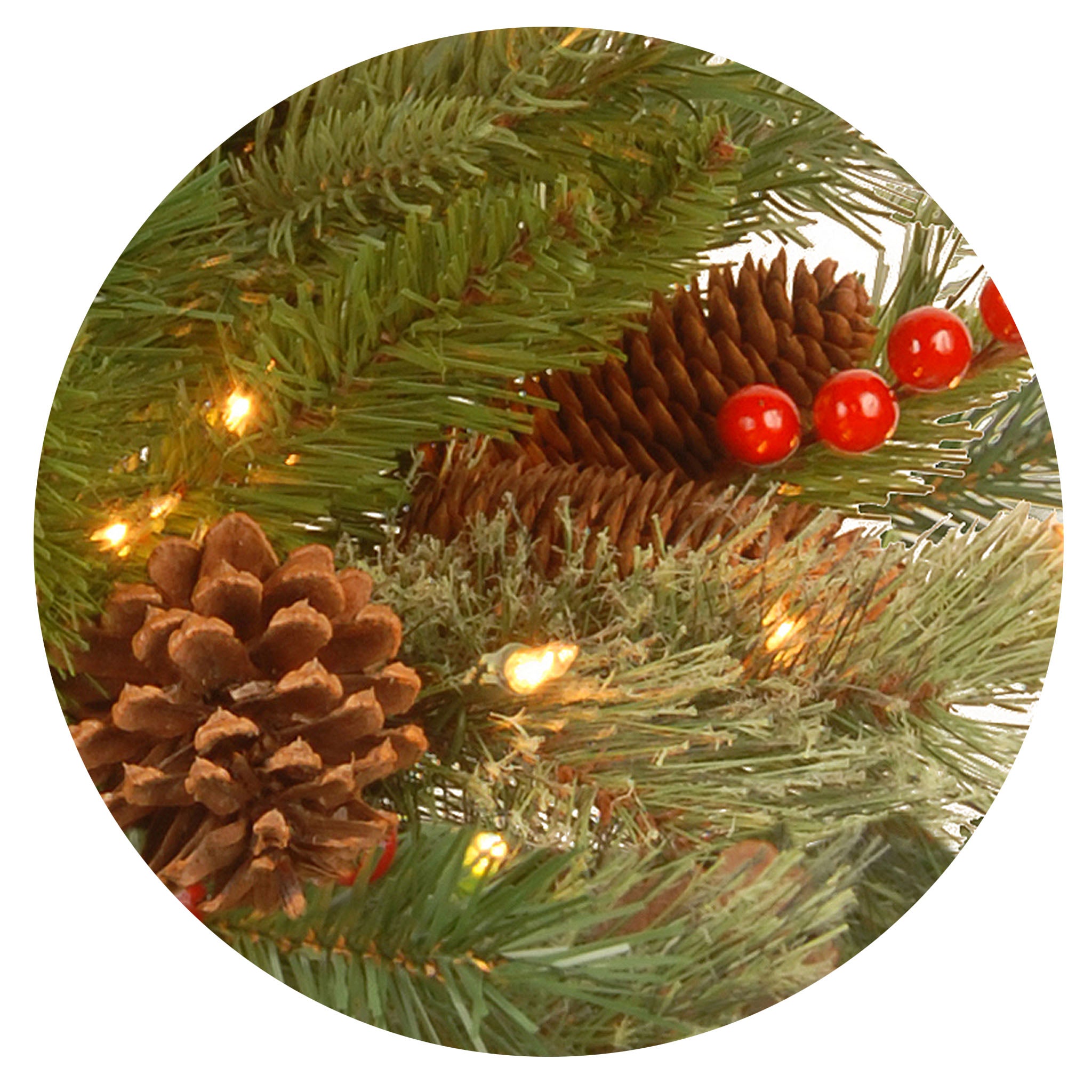 6 ft Pre-Lit Artificial Christmas Tree with Clear Lights - Slim Colonial Collection for Small Spaces - Perfect for Home, Office & Holiday Decor