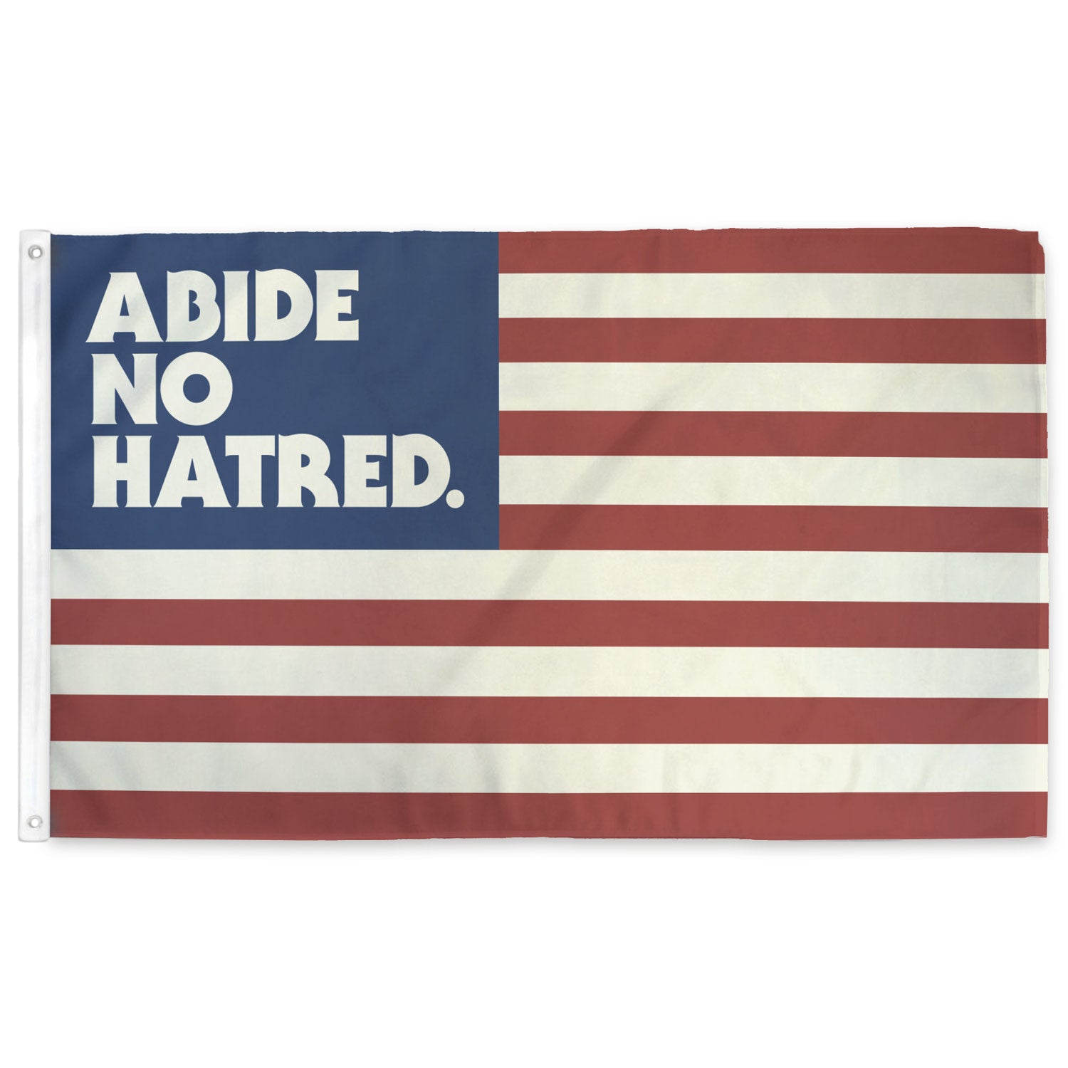 Abide No Hatred American Flag - Patriotic Outdoor & Indoor Decor for Home, Office, or Events | Durable Nylon US Flag for Wall Display, Parades & Backyard Decorations