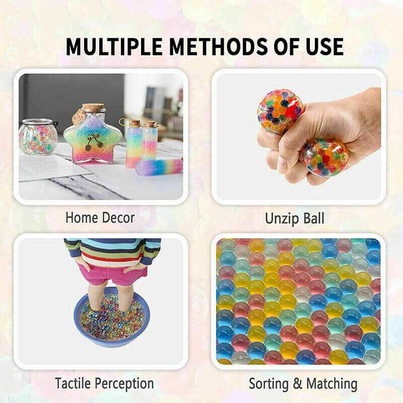 7-8mm 40,000PCS Hardened Water Gel Ball Blaster Ammo Refill - Perfect for Gel Blaster Battles, Outdoor Shooting Games & Tactical Training