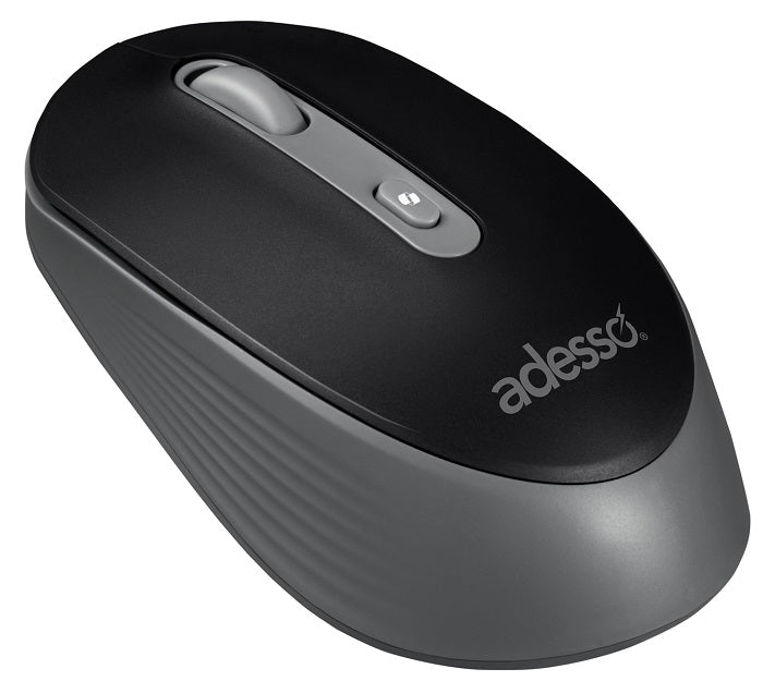 Adesso iMouse A30 Wireless Mouse with AI CoPilot Shortcut Button - Ergonomic Bluetooth Mouse for PC/Laptop (Black/White/Pink) - Perfect for Office Work, Gaming & Remote Learning