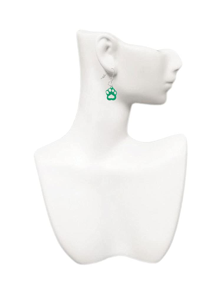 Delight Acrylic Paw Heart Earrings - Cute French Style for Daily Wear