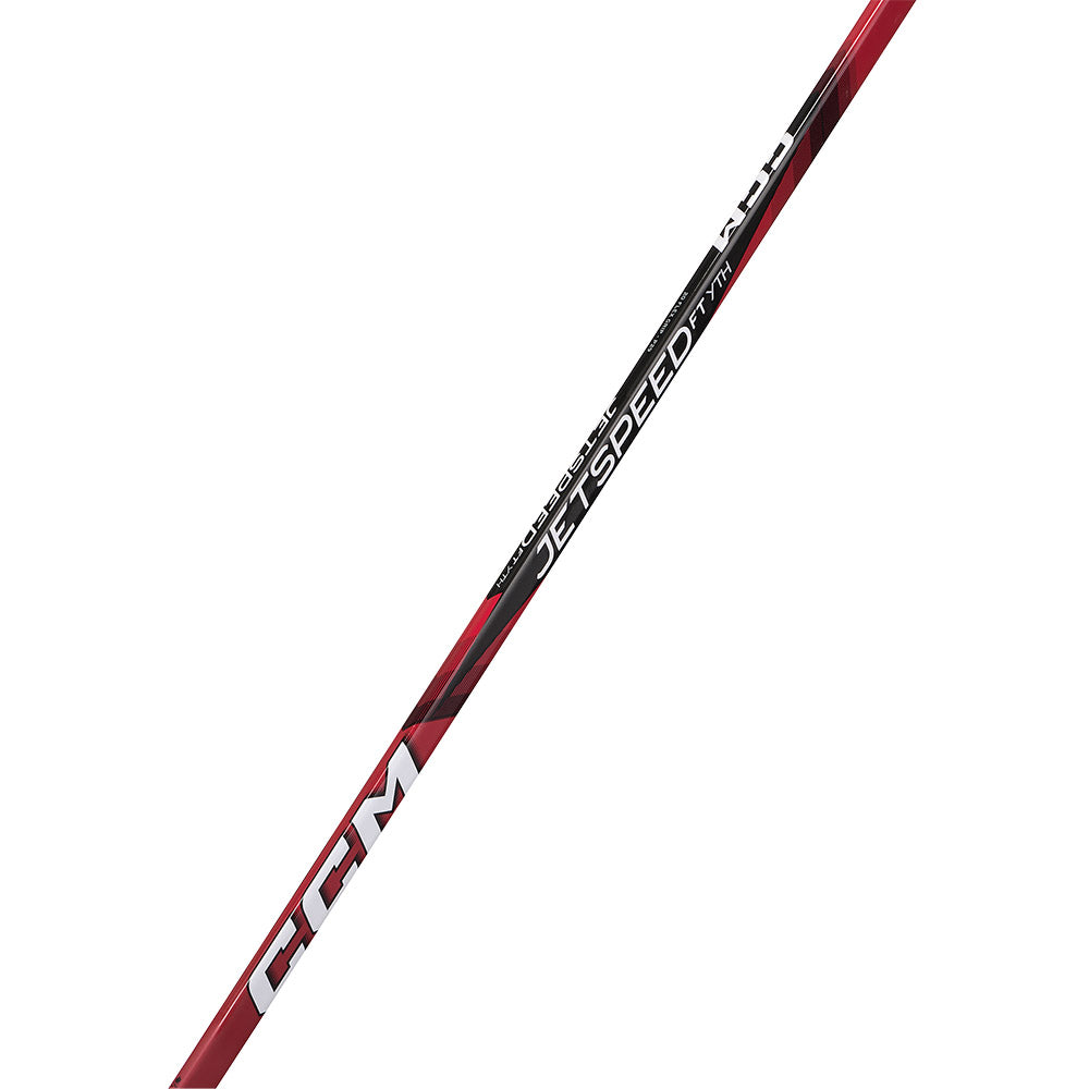CCM Jetspeed FT Youth 2024 Ice Hockey Stick - Lightweight Composite Hockey Stick for Kids & Juniors - Perfect for Practice, Games & Training Sessions