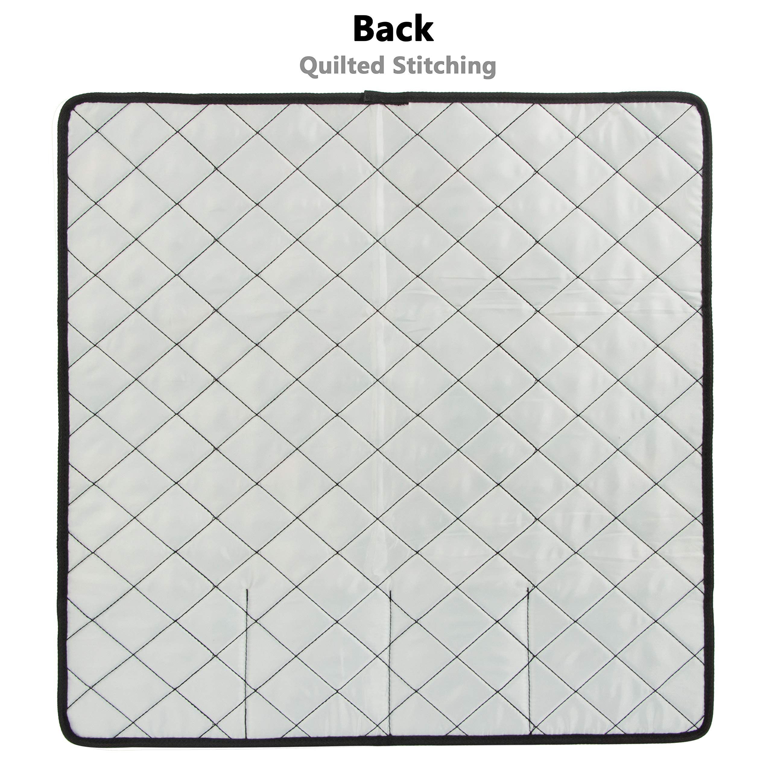 PACMAXI Water-Resistant Sewing Machine Pad with Storage Pockets - Floral Beige Sewing Table Mat for Organizing Threads, Needles & Accessories | Perfect for Quilting, Crafting & Home Sewing Projects