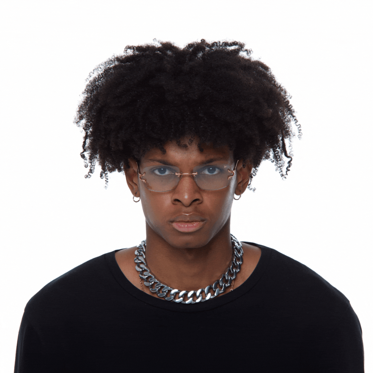 24KT Gold Rimless Drill Mount for Glasses - Premium Eyewear Accessory for Bal Harbour Style | Perfect for Reading, Driving & Fashion