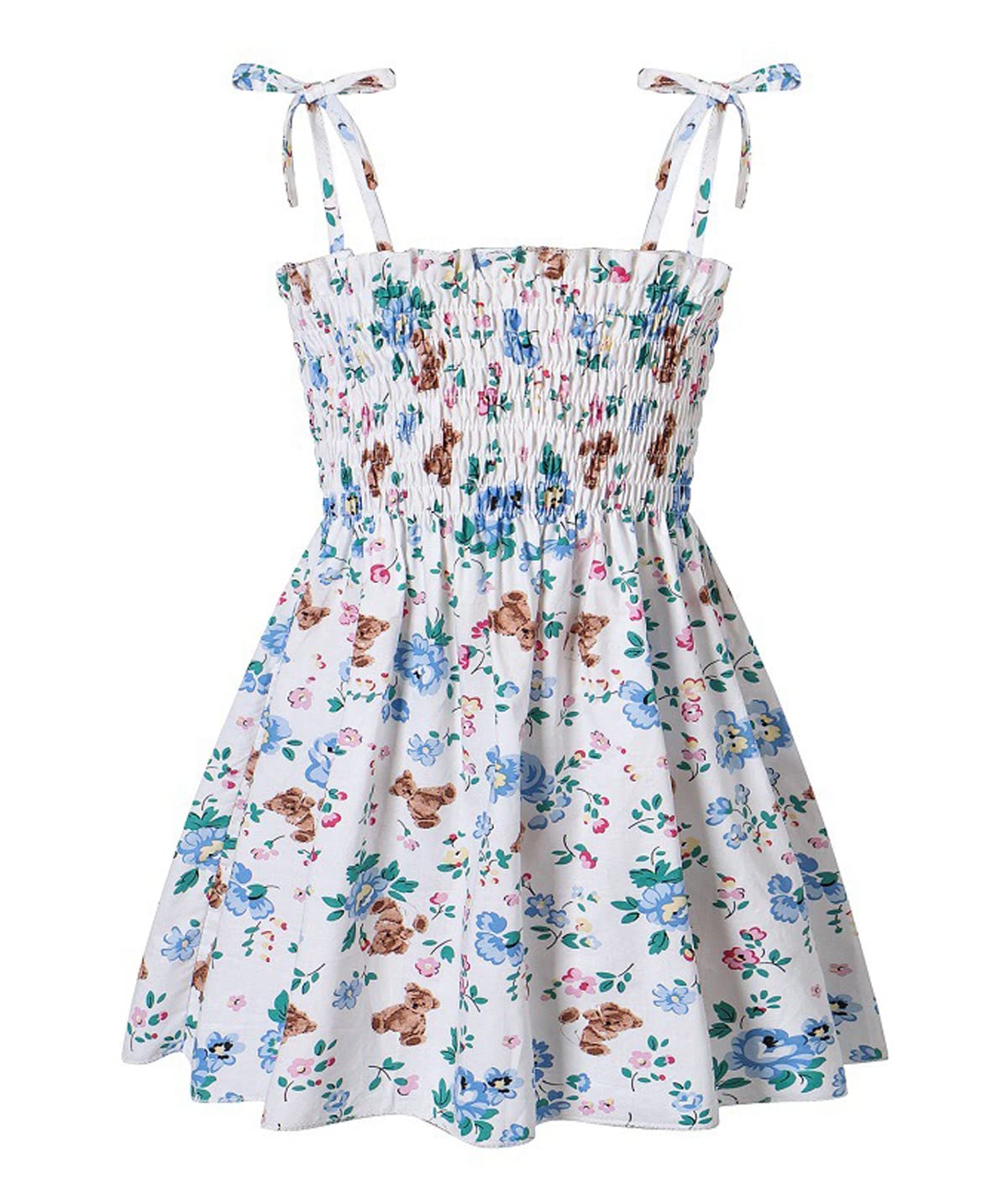 Symunnia Toddler Baby Girl Dresses - Sleeveless Spaghetti Strap Floral Princess Sundress for Summer | Perfect for Beach Outings, Birthday Parties & Family Photos