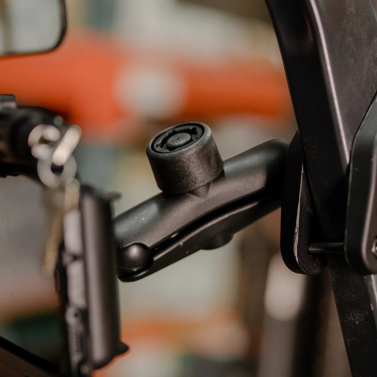RAM Double Socket Arm with Pin Lock Security Knob & Key Knob (RAM-201-SU) - Heavy Duty Mounting Solution for Marine, RV, and Off-Road Vehicle Accessories