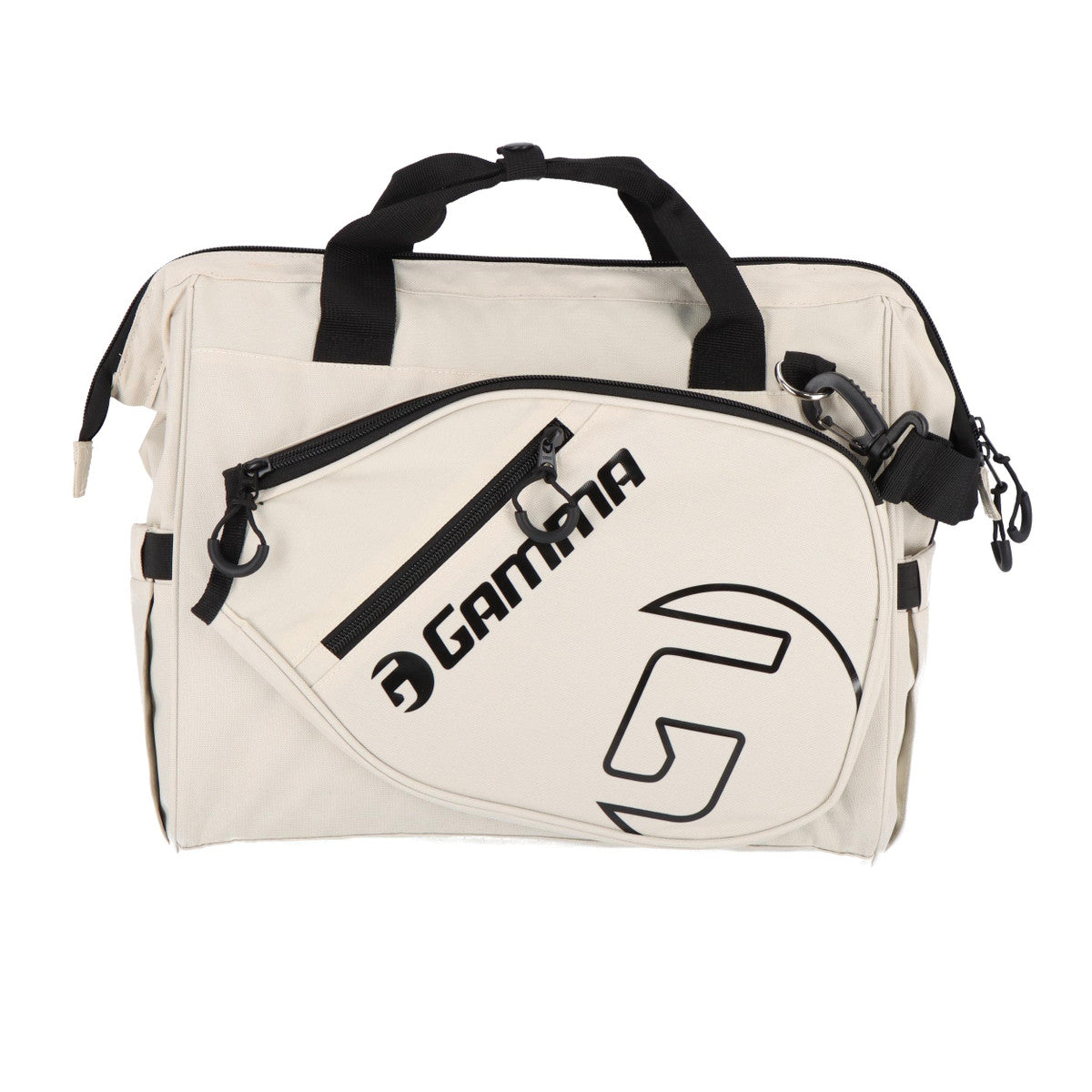 Gamma Pickleball Tour Tote Bag - Premium Off White & Black Pickleball Gear for Players | Perfect for Court, Gym & Travel Accessories