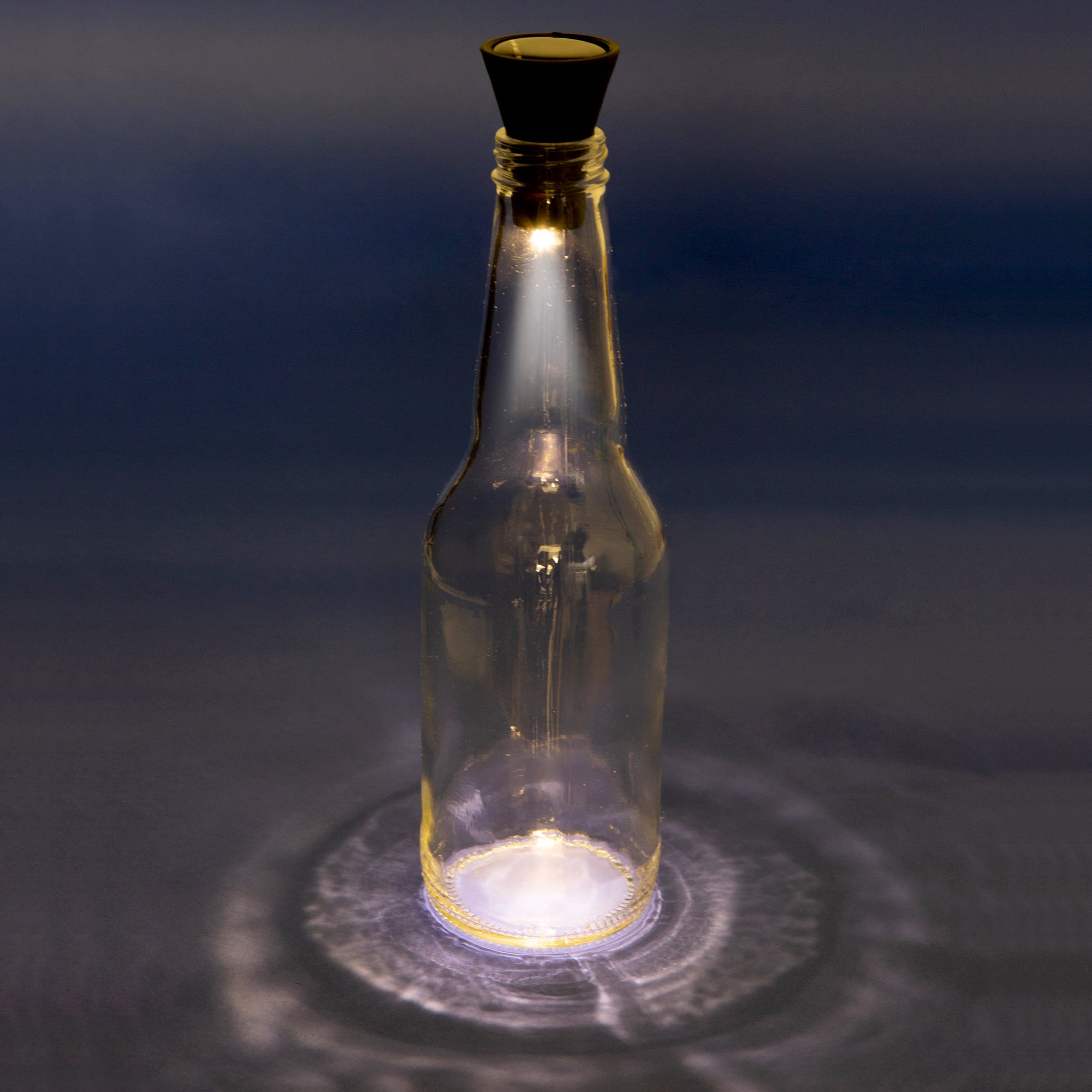 Solar Powered Bottle Light - Portable LED Camping Lantern for Outdoor Adventures, Emergency Lighting, and Backpacking