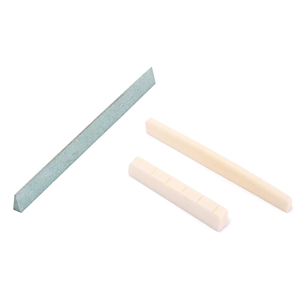 EXCEART 1 Set Bone Saddle Guitar Maintenance File - Bridge Saddle & Fret File Tool for Classical Guitar Repair - Perfect for Luthiers & DIY Guitar Maintenance