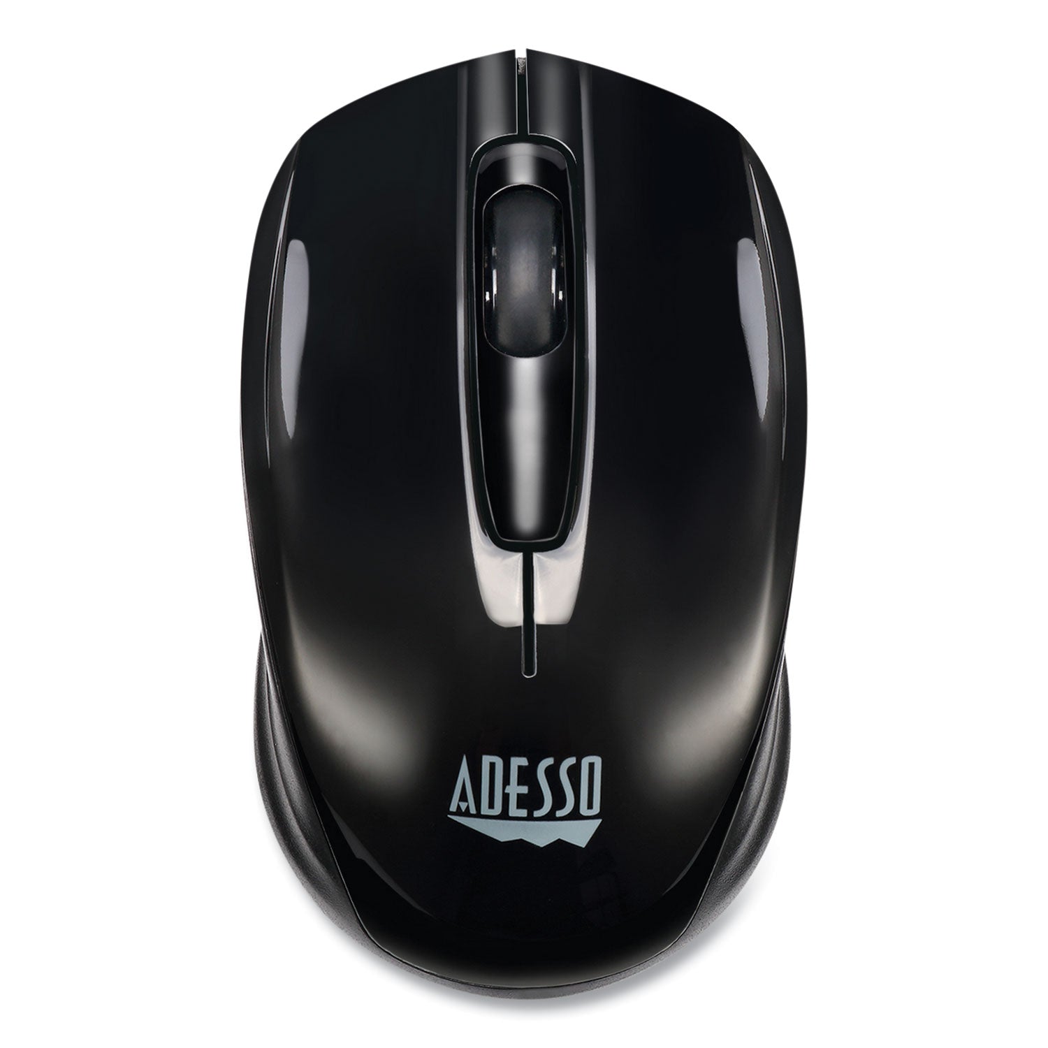 Adesso Imouse S50 Wireless Mini Mouse - 2.4Ghz USB Optical Mouse with 33ft Range, Ambidextrous Design for Left/Right Hand Use (Black) | Perfect for Laptop, Office, Travel & Home Computing