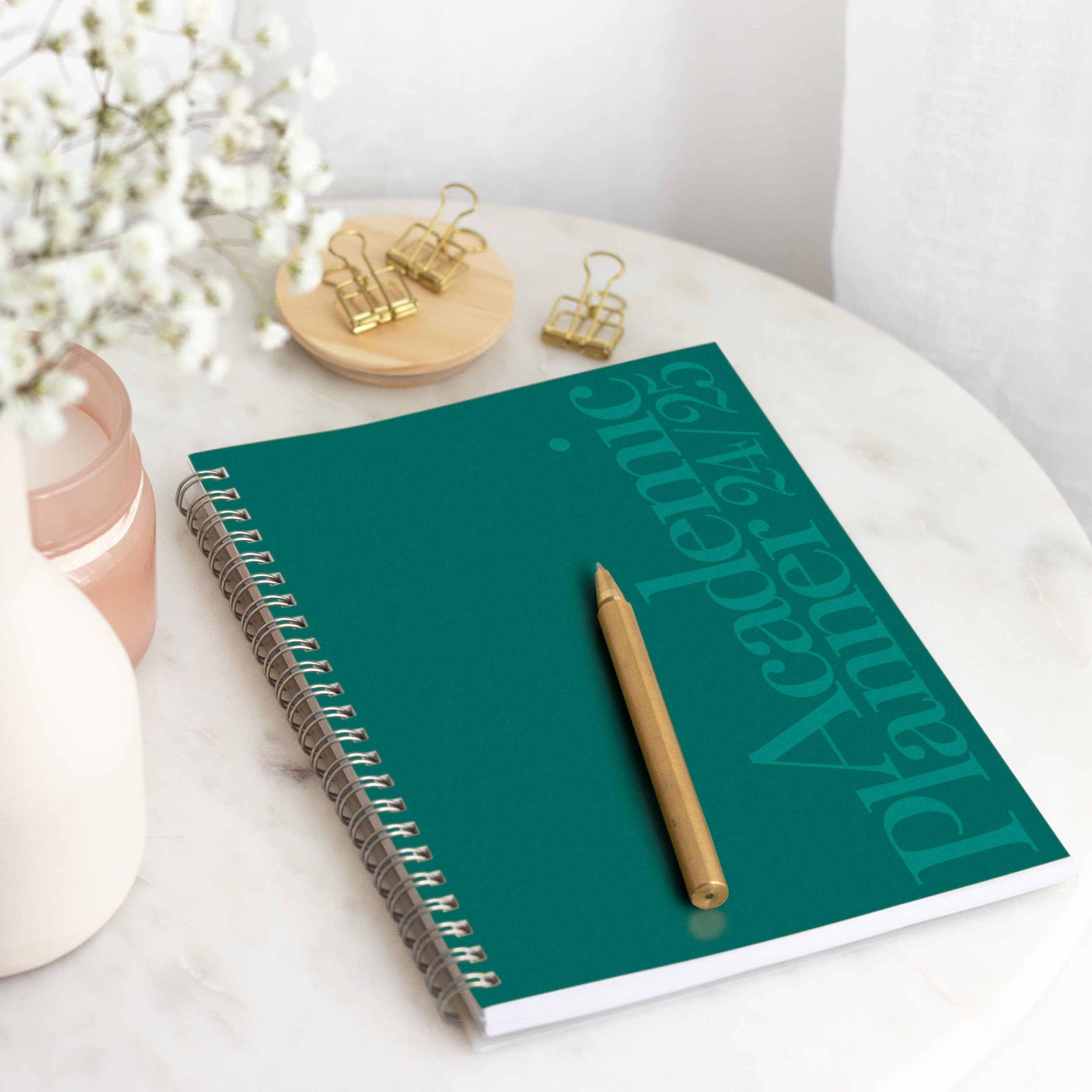 Riley's 2024-2025 Academic Planner - 18-Month Weekly & Monthly Organizer with Twin-Wire Binding, Notes Pages & Durable Cover (21x15cm, Dark Green) - Perfect for Students, Teachers & Professionals