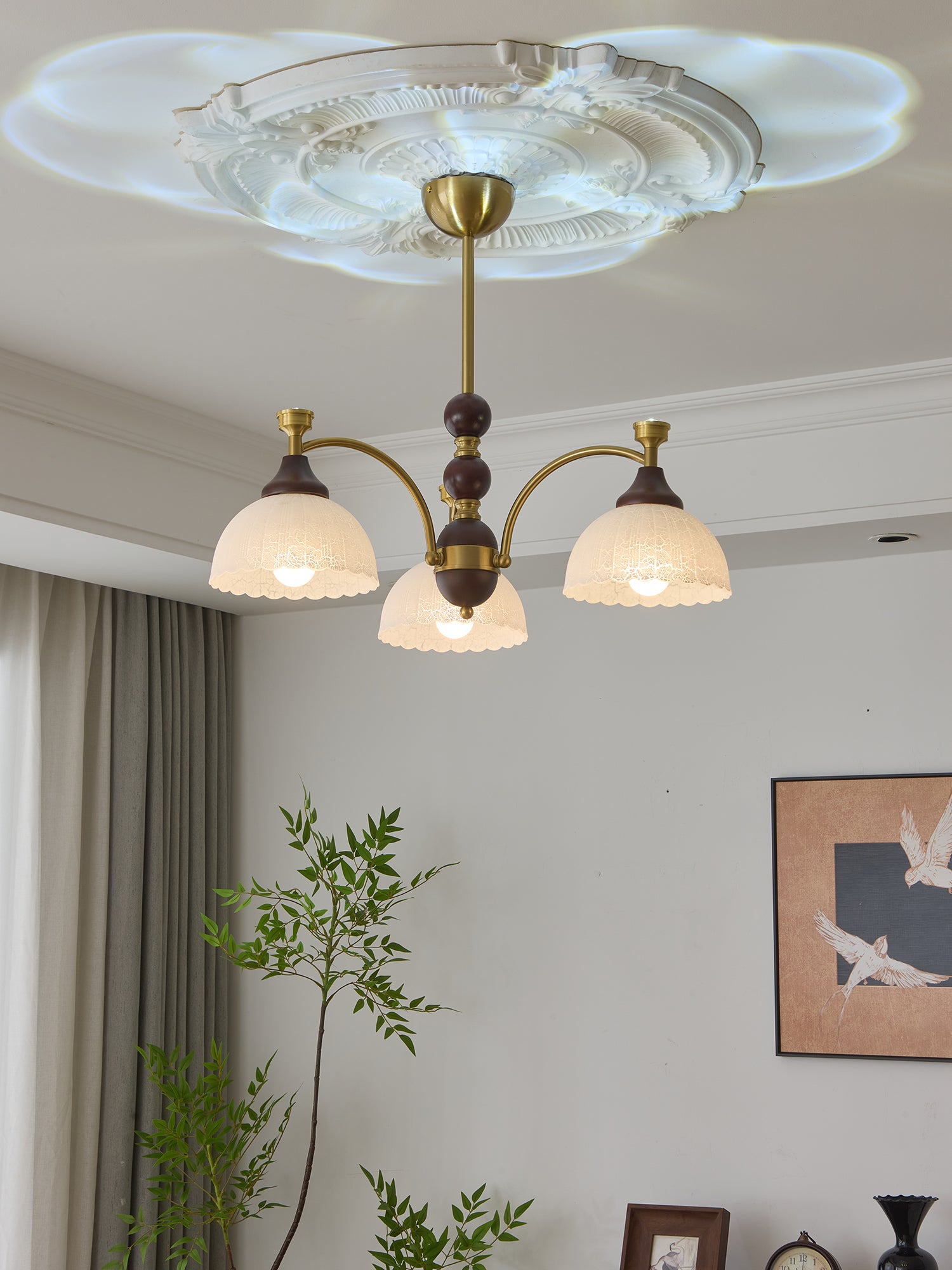 Florentia Crystal Chandelier - Elegant Modern Ceiling Light Fixture for Dining Room, Living Room & Bedroom | Perfect for Home Decor & Wedding Venues