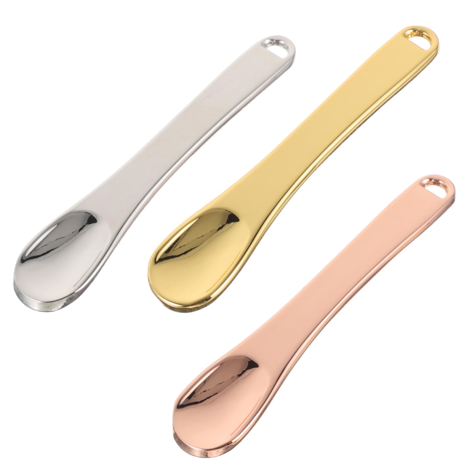 Healvian 12-Piece Reusable Eye Cream Spoon Set - Aluminum Alloy Skincare Tool for Moisturizing, Wrinkle Care & Makeup Application | Perfect for Eye Cream, Lip Gloss & Highlighter | Ideal for Home Spa & Travel Skincare Routine