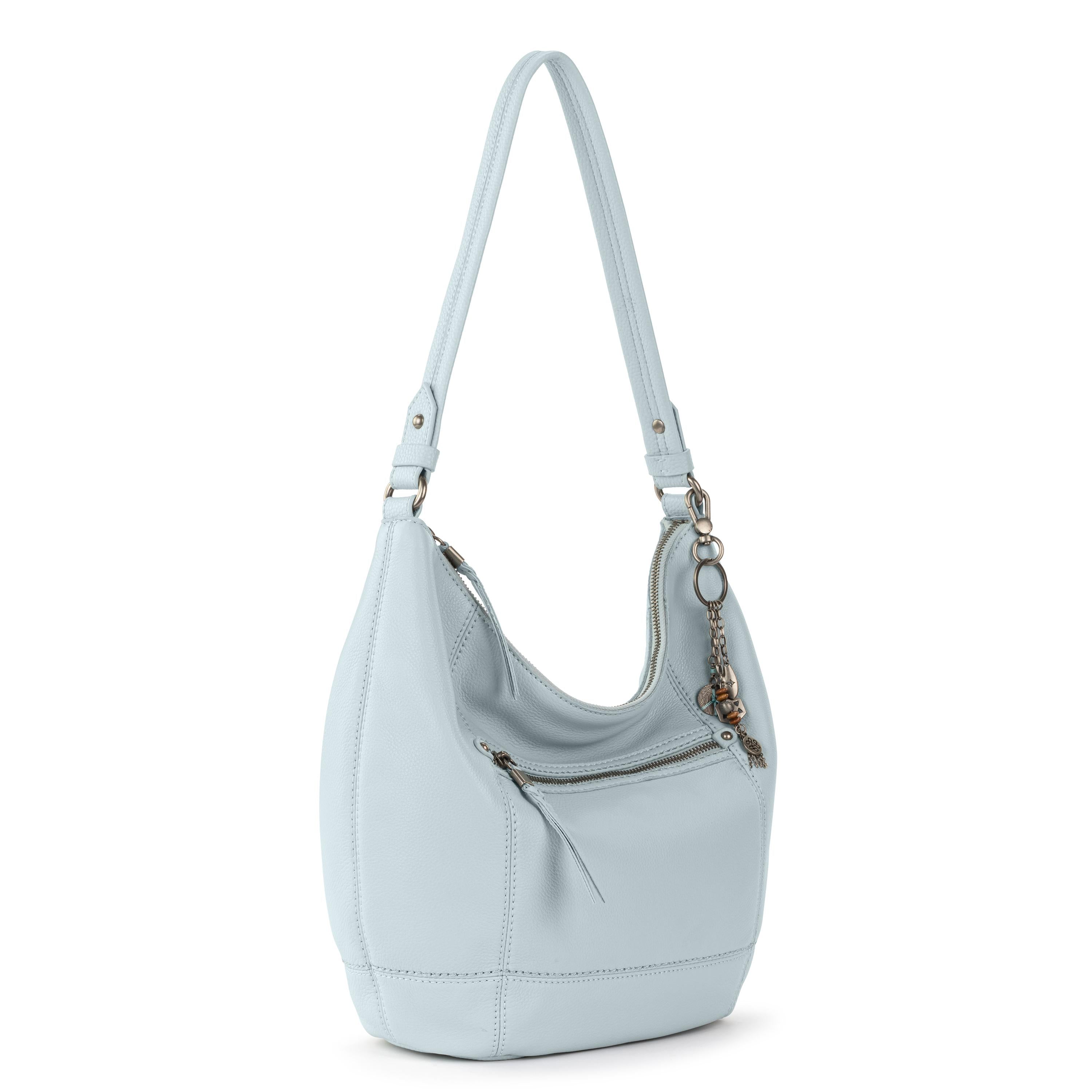 Sequoia Hobo Leather Handbag - Genuine Leather Crossbody Purse for Women in Ice Blue | Perfect for Work, Travel & Everyday Use