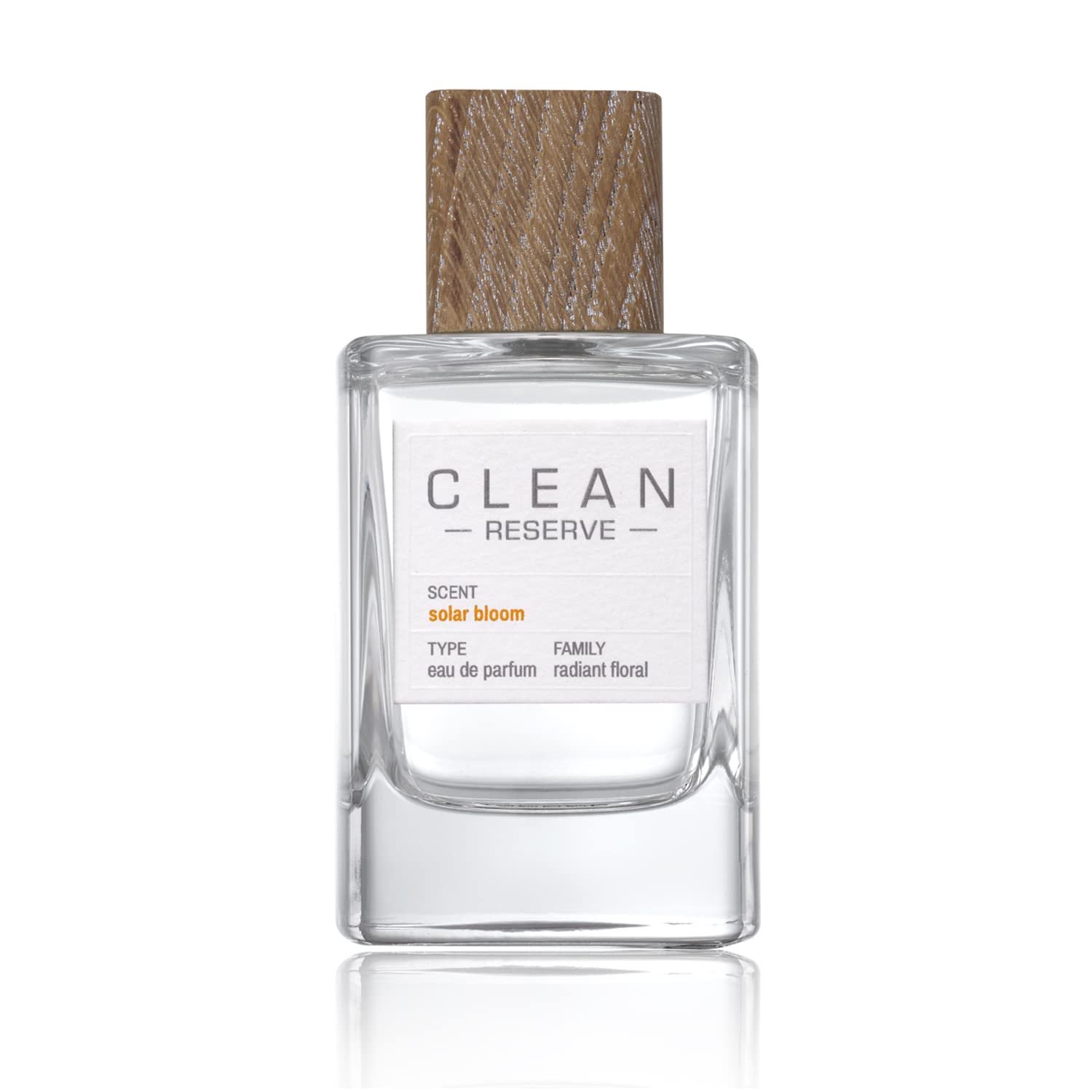 Clean Reserve Solar Bloom Eau de Parfum - Vegan, Phthalate-Free & Paraben-Free Sustainable Perfume for Women | Eco-Conscious Floral Scent for Daytime Wear, Office & Special Occasions