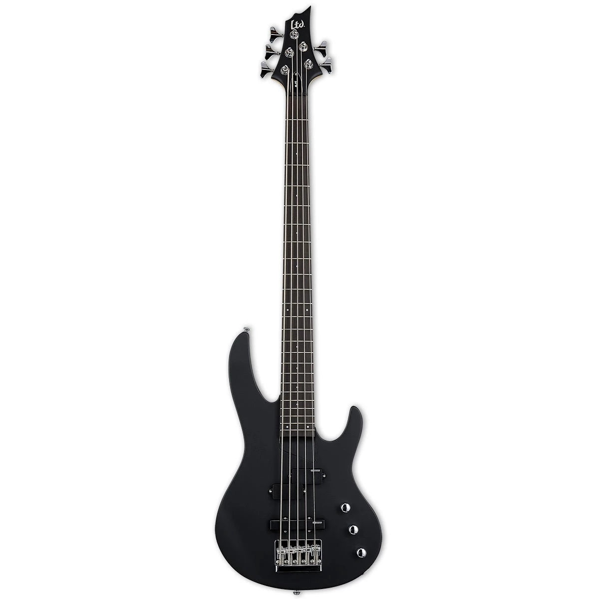 ESP LTD B-15 Electric Bass Guitar Kit with Gig Bag - Black Satin Finish | Perfect for Beginners, Live Performances & Studio Recording