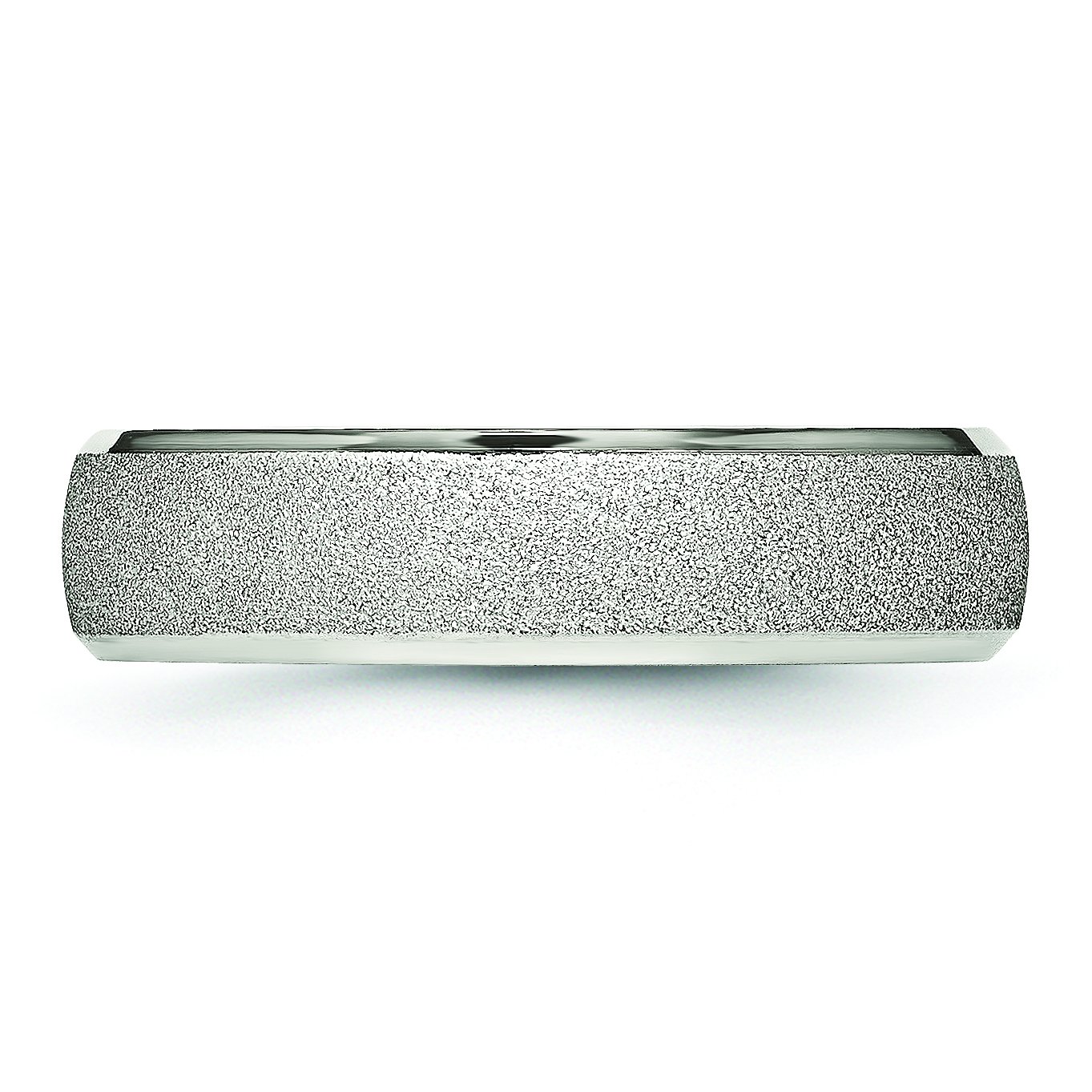 Men's Stainless Steel Polished Laser Cut Wedding Band Ring - Durable & Hypoallergenic for Everyday Wear - Perfect for Weddings, Anniversaries, and Special Occasions