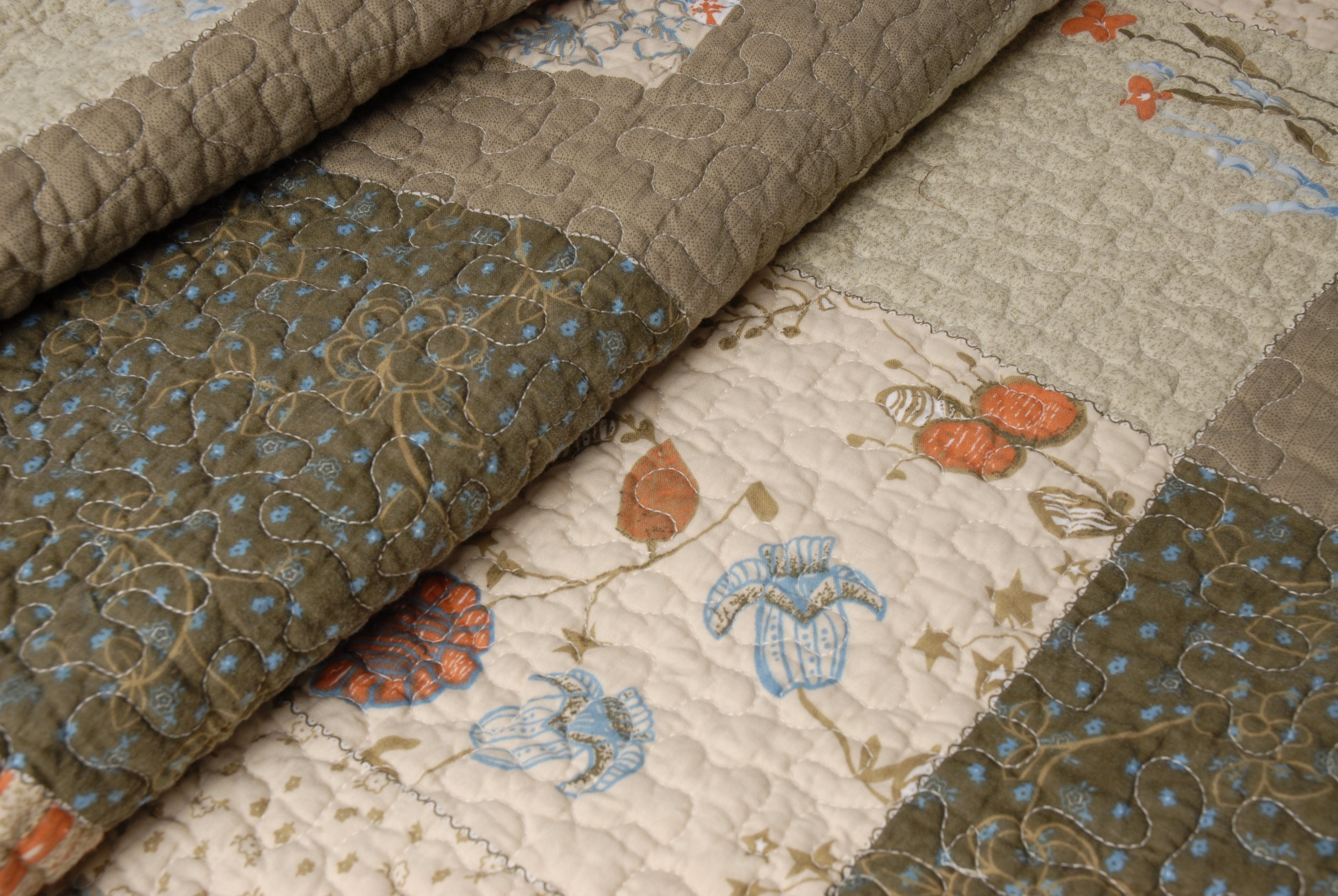 Greenland Home Sedona King 3-Piece Quilt Set - Soft Gray Bedding for King Size Beds | Luxury Bedroom Decor & Cozy Home Essentials