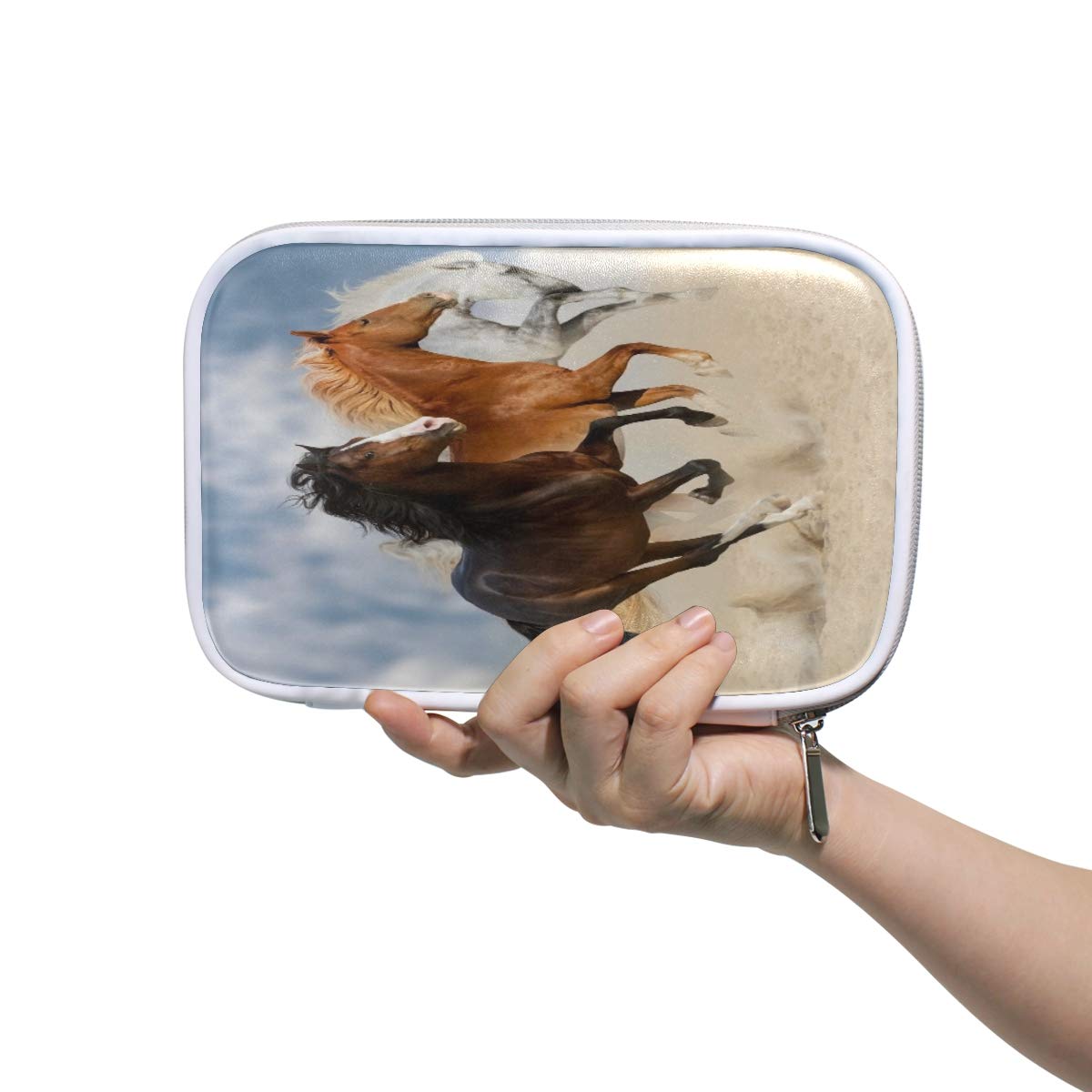 Running Horse Pencil Bag for School & Travel - Girls & Women Organizer