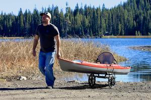 Suspenz All Terrain Super Duty Airless Kayak and Canoe Cart - Heavy Duty Portable Watercraft Carrier for Kayaking, Fishing & Outdoor Adventures