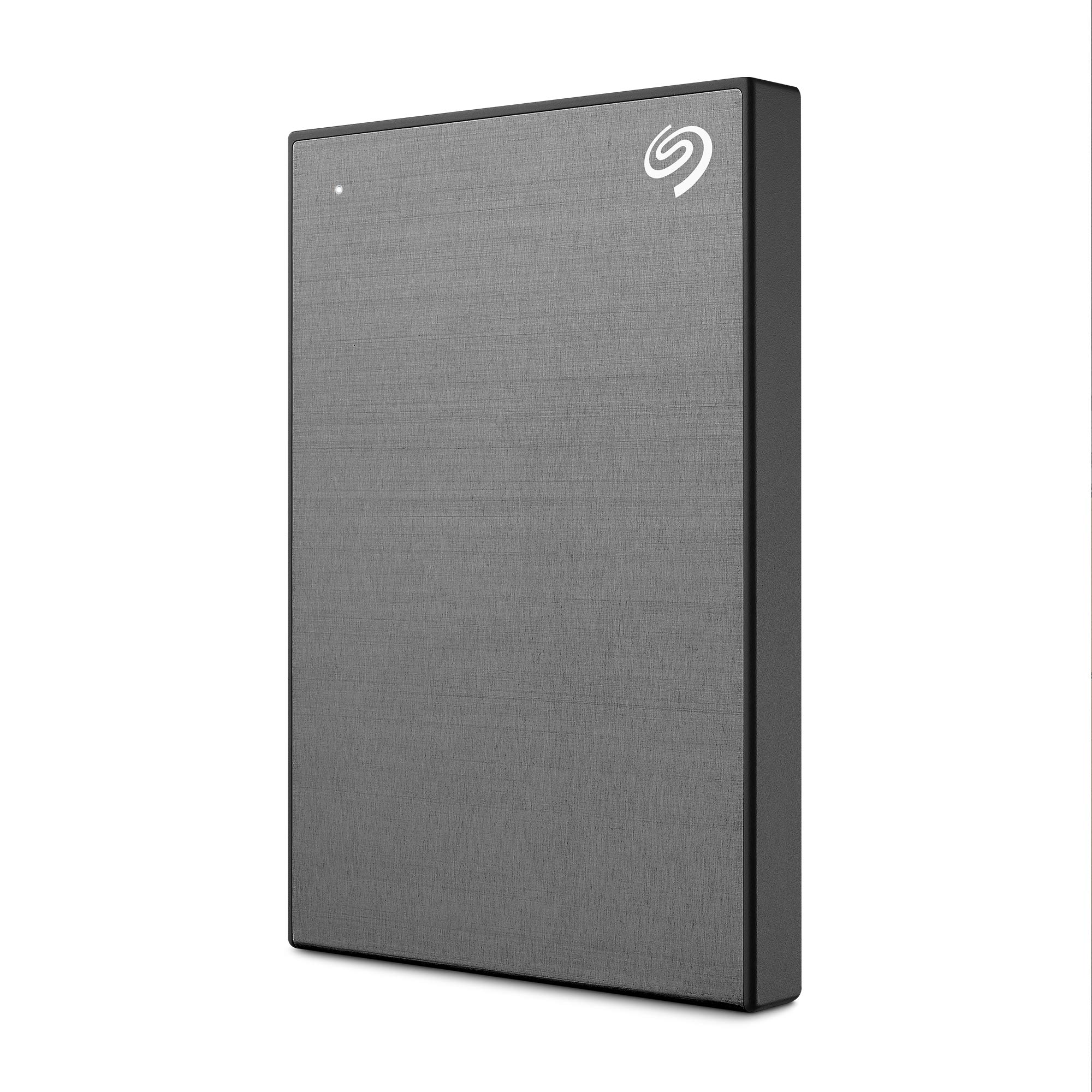 Seagate One Touch 2TB Portable External Hard Drive with Password Protection - USB 3.0 for PC, Mac & Laptop - Space Gray (STKY2000404) - Includes Data Rescue Service - Perfect for Backup, Storage & File Transfer