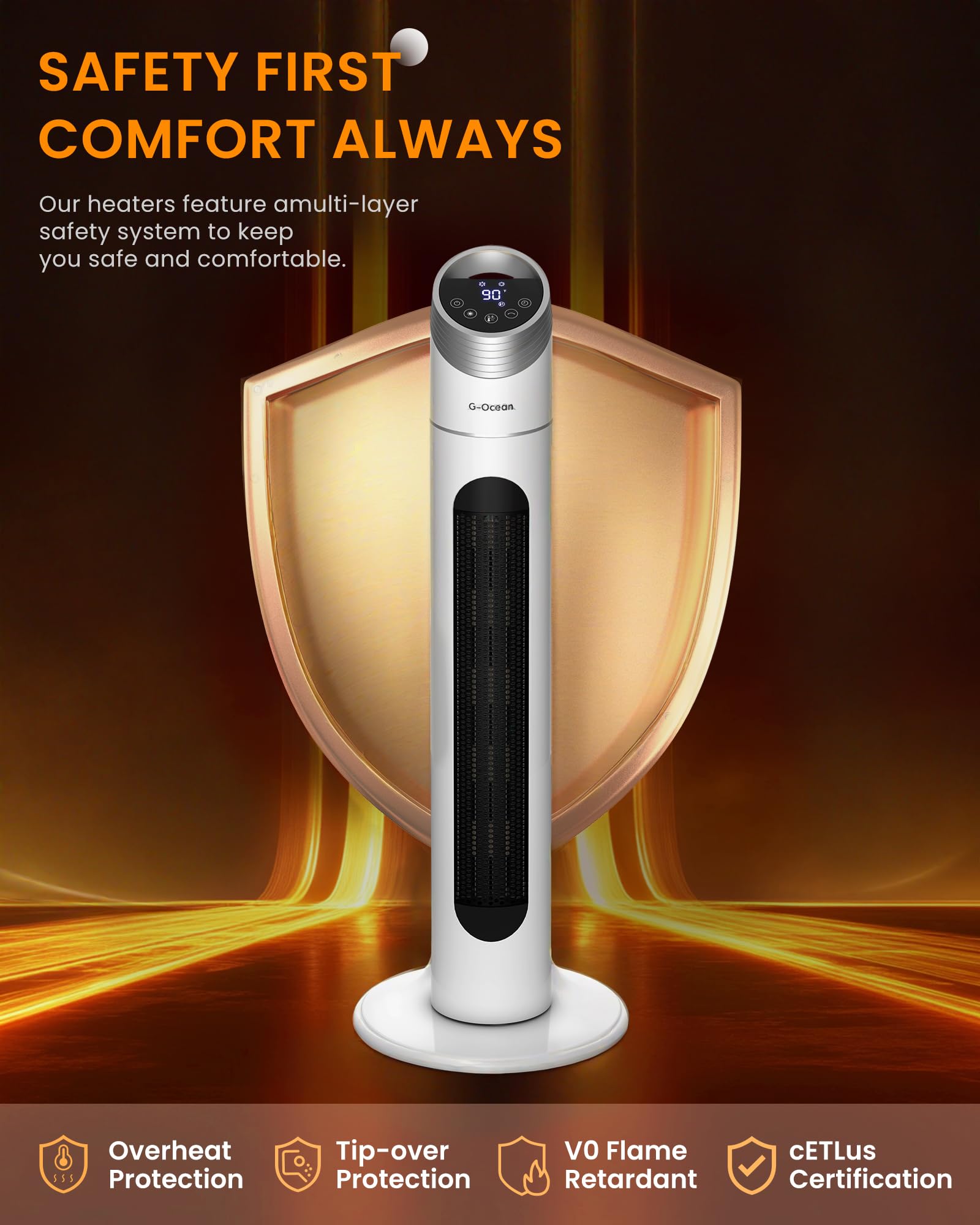 1500W Space Heater for Large Rooms - 34