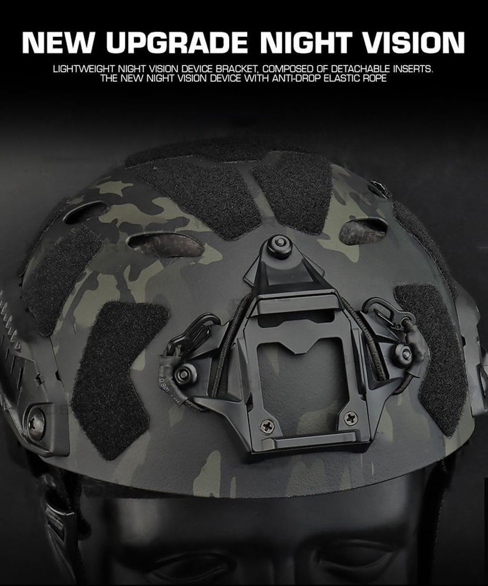 Military Tactical Helmet - Fast SF Super High Cut Helmet for Paintball & Airsoft | Lightweight Ballistic Protection | Outdoor Combat, Shooting Sports & Tactical Training Gear