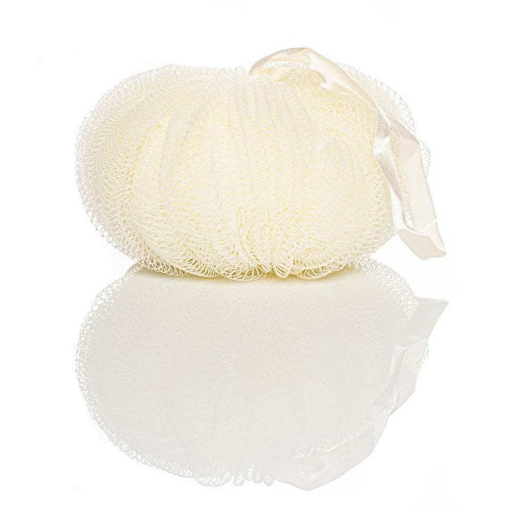 Premium Yellow Loofah Sponge for Women & Men - Gentle Exfoliating Body Scrubber, Bath Sponge & Shower Pouf | Luxury Skin Care Essential for Soft, Smooth Skin | Perfect for Daily Shower & Spa Relaxation