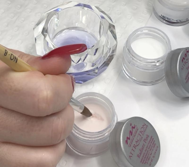 Acrylic Nail Sampler Kit with Brush, Essential Prep Kit Mini & Glossy Air Dry Top Coat – Perfect for DIY Nail Art, Home Manicures & Professional Salon Use