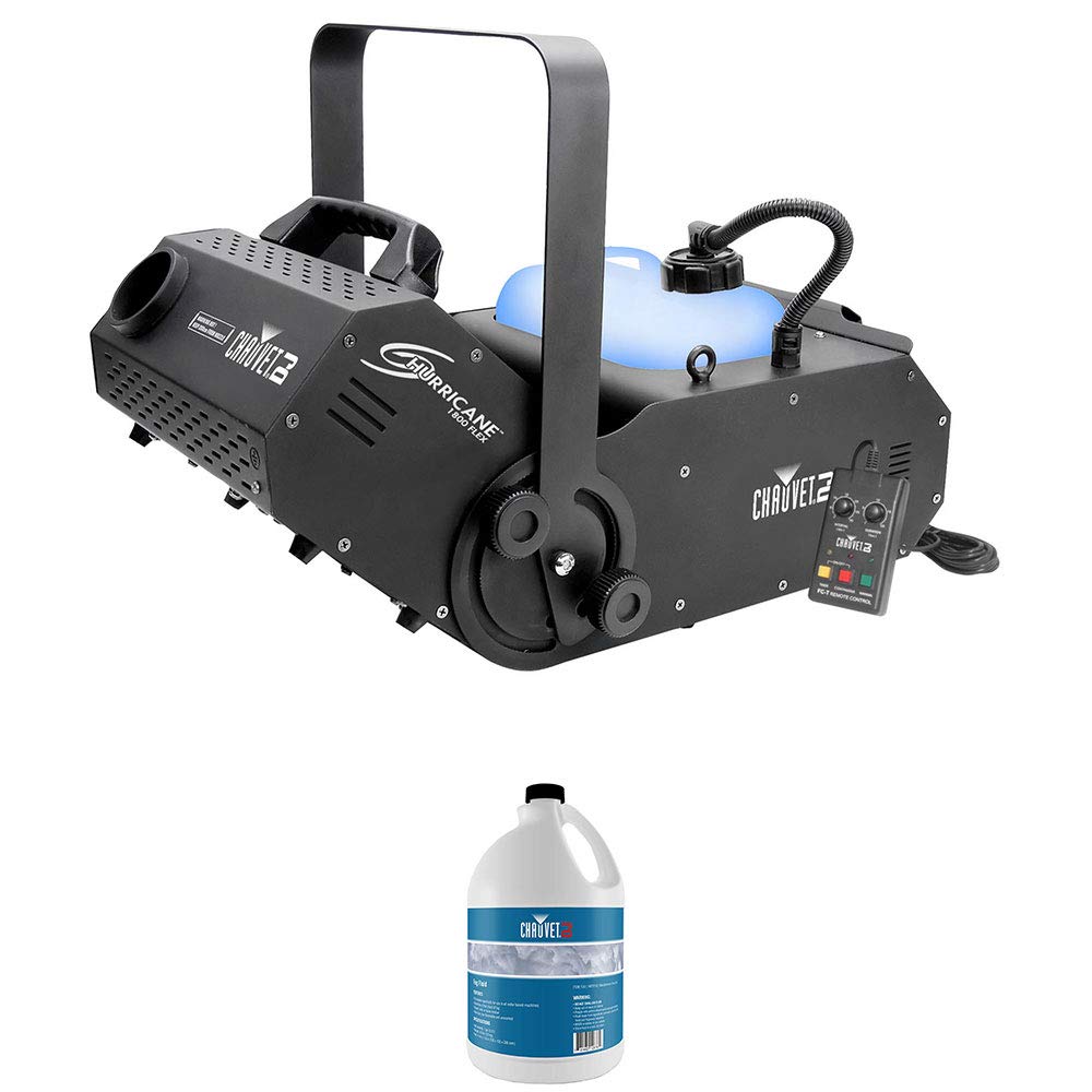 Chauvet H1800 FLEX Professional Fog Machine with Timer Remote - Includes 1 Gallon Fog Fluid for Stage Shows, Halloween Parties & Special Effects