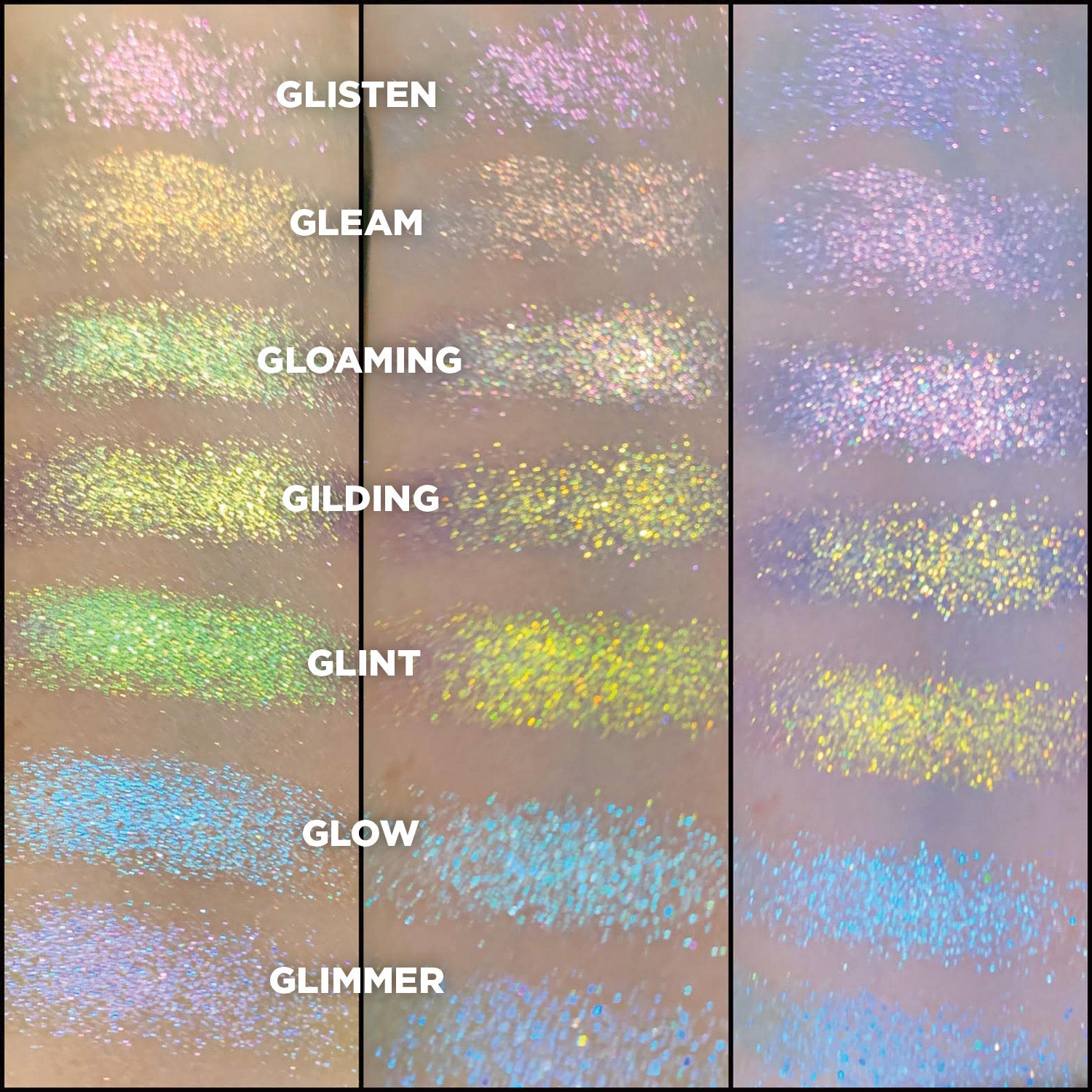 Gleam Glitter Iridescent Multichrome Eyeshadow - Long Lasting Pigmented Makeup for Party, Festival & Special Occasions
