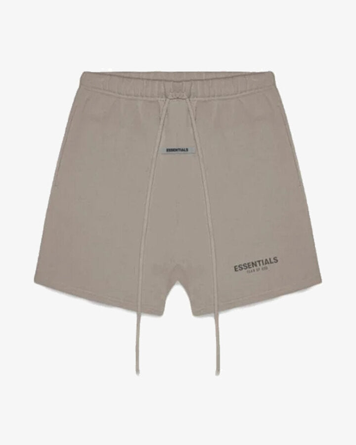 FOG Essentials SS20 Reflective Sweat Shorts in Taupe & Umber - Comfortable Casual Wear for Summer & Gym Workouts