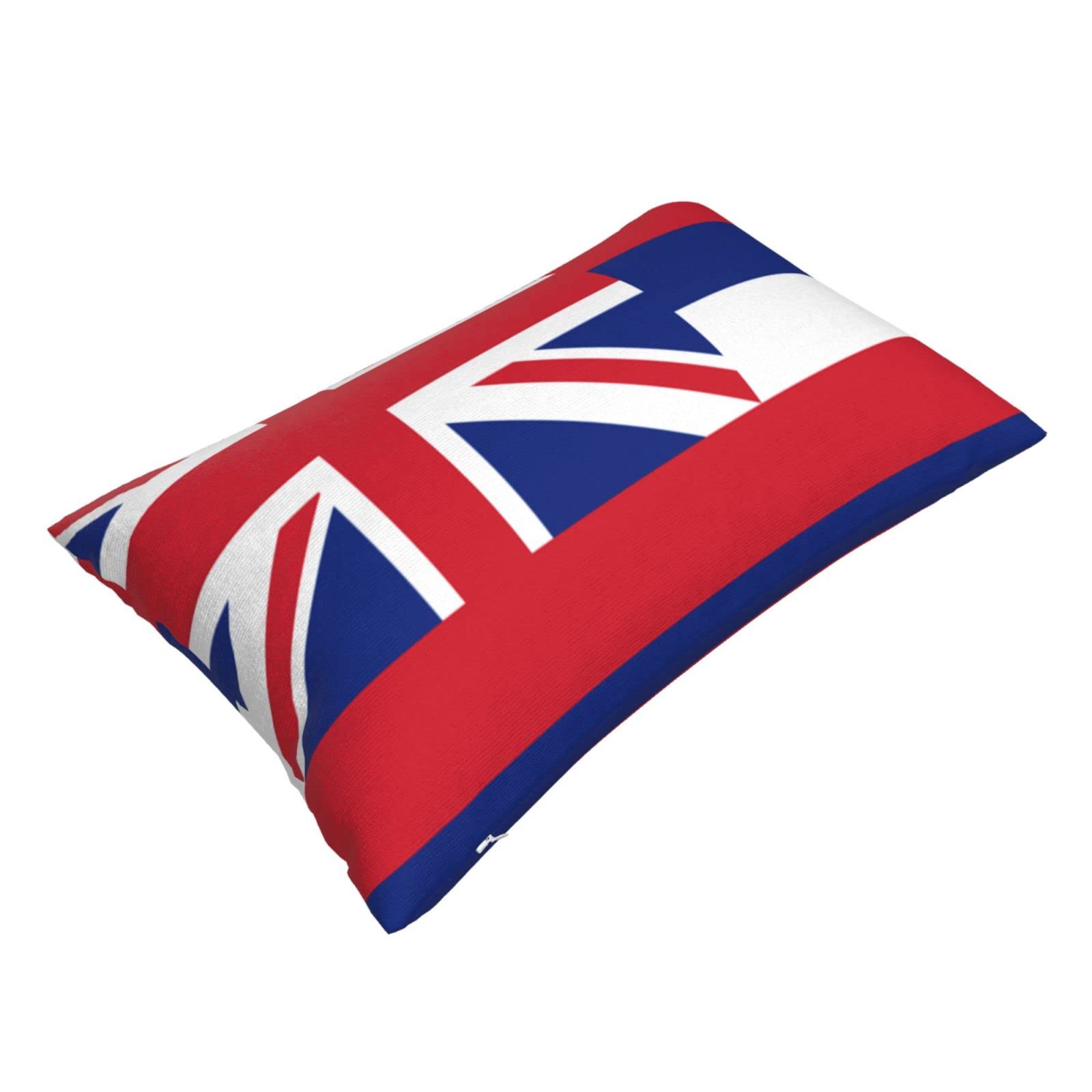 Hawaii Flag Pillow Cover - Double Sided Plush Hawaiian Island Design Decorative Cushion for Sofa, Bed, Chair (Multiple Sizes) | Perfect for Home Decor, Hawaiian Theme Parties & Tropical Bedroom Styling