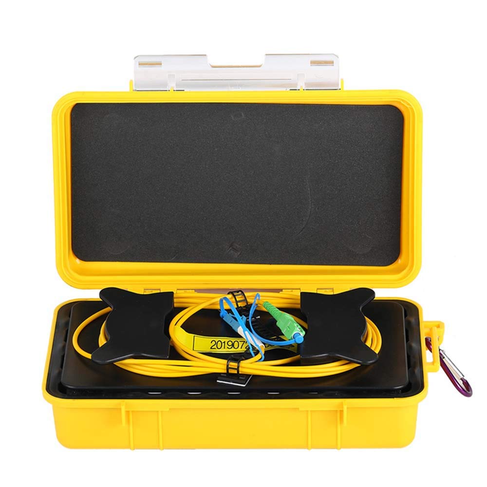 FTTH Fiber Optic Launch Cable - SC/APC to LC/UPC Connectors - 1000m G652D Singlemode 9/125 Fiber - OTDR Testing Cable with Dead Zone Eliminator - Perfect for Network Installation & Maintenance