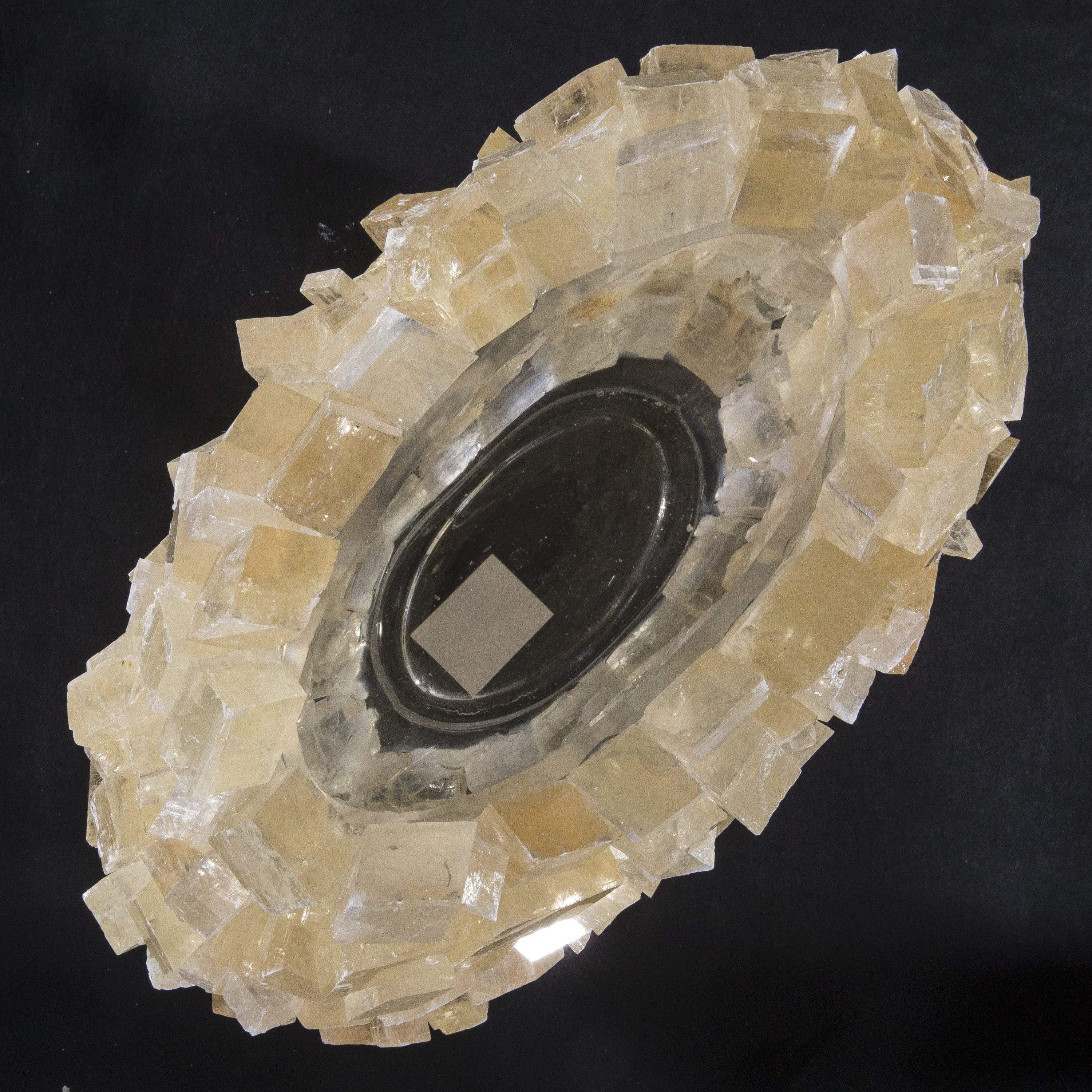 10.5 Inch Calcite Gemstone Vase - Handcrafted Natural Stone Home Decor for Living Room, Office & Wedding Centerpiece
