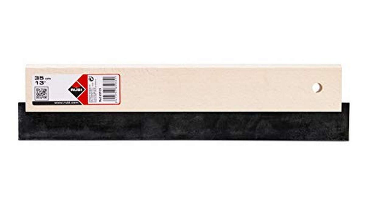 RUBI 65954 Professional Tile Spatula, Black, 18 cm - Perfect for Ceramic, Porcelain & Mosaic Tile Installation