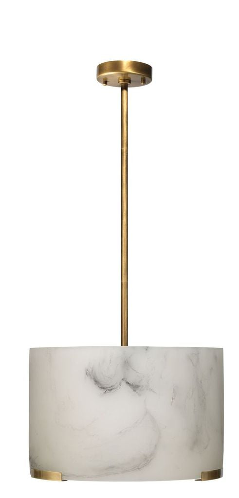 Elancourt Alabaster Pendant Light - Modern Minimalist Ceiling Fixture for Dining Room, Bedroom & Living Room | Dimmable LED Chandelier for Home Decor