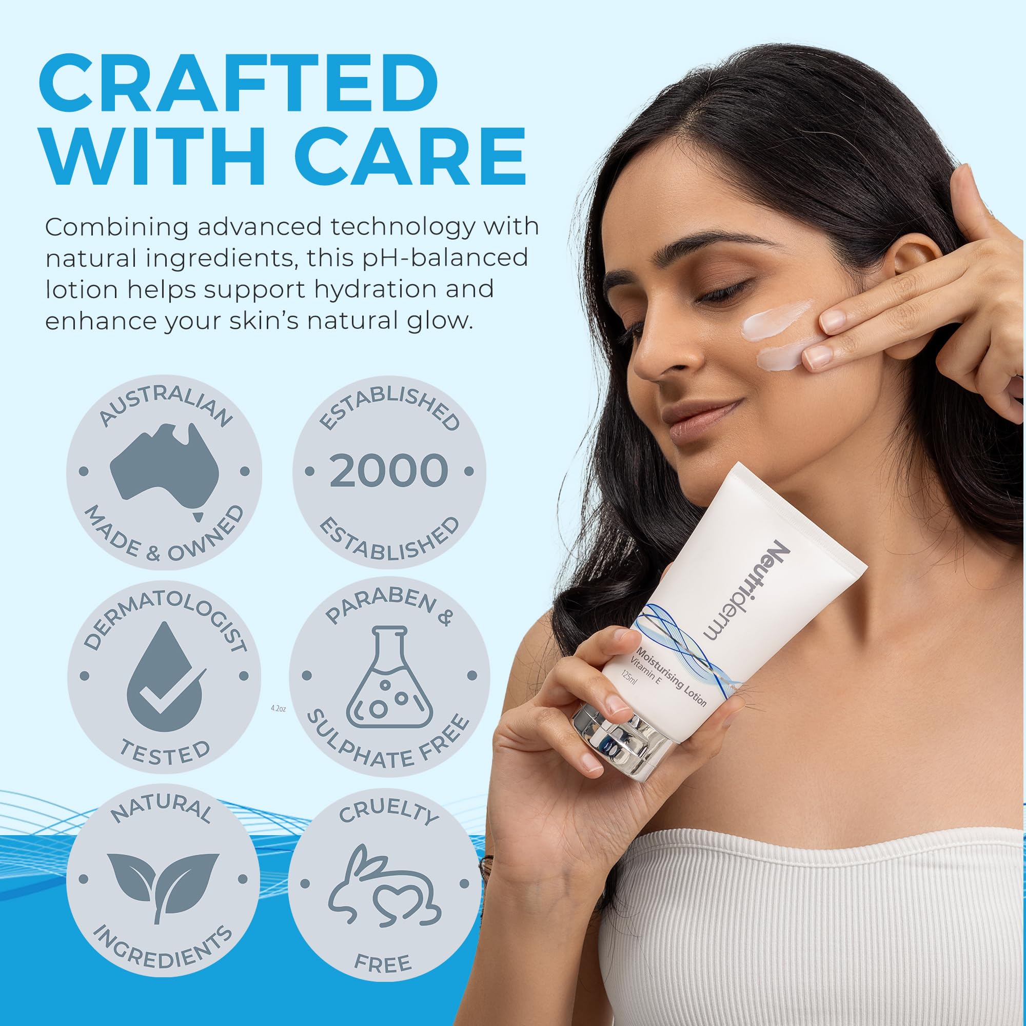 NEUTRIDERM Daily Face Moisturizer with Natural Vitamin E - Hydrating Lotion for Face & Body | 48-Hour Moisture for Wrinkles, Dry, Acne-Prone & Aging Skin | 4.2 oz | Perfect for Daily Skincare Routine & Travel