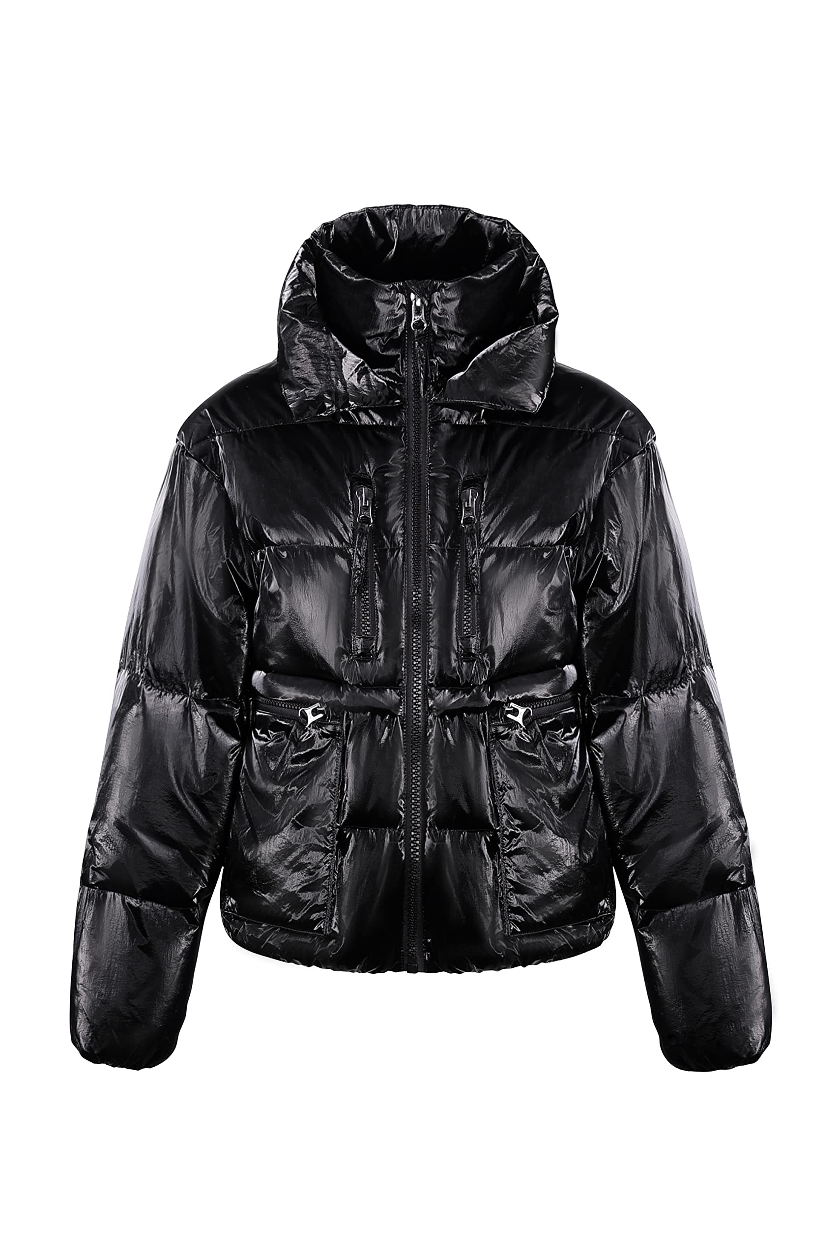 Orolay Women's Short Puffer Down Coat - Stand Collar Winter Jacket with Full-Zip | Warm Lightweight Quilted Down Jacket for Cold Weather | Perfect for Daily Commute, Outdoor Activities & Travel