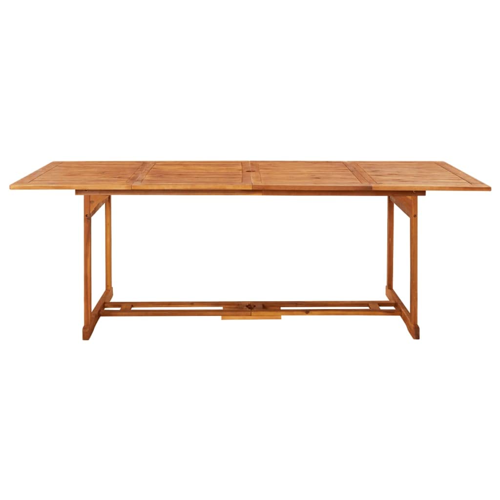 86.6x35.4x29.5 Inch Solid Acacia Wood Outdoor Dining Table - Square Patio Bistro Table for Backyard, Garden, Poolside & Indoor Use - Weather-Resistant Patio Furniture for Entertaining & Relaxation