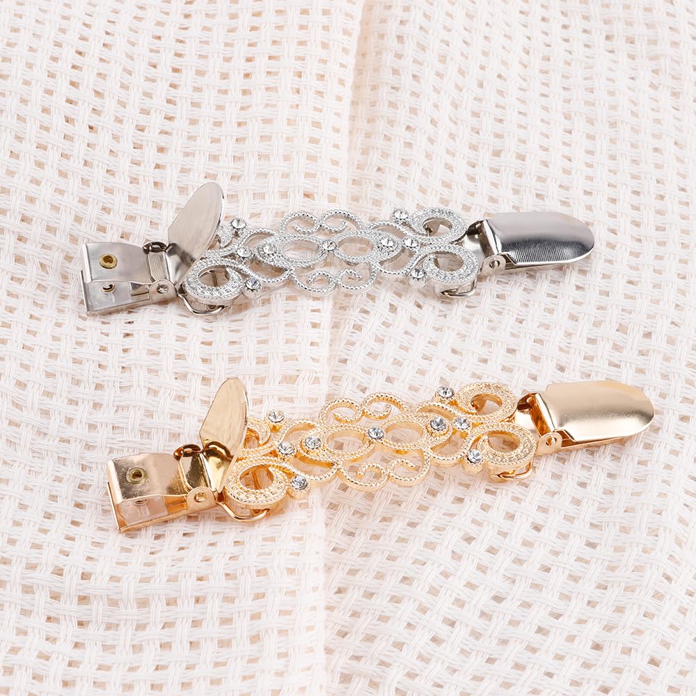 2 Pack Dress Back Cinch Clips for Women - Sweater Shirt & Shawl Waist Cincher Clips | Perfect for Layering Outfits, Cardigans & Formal Dresses