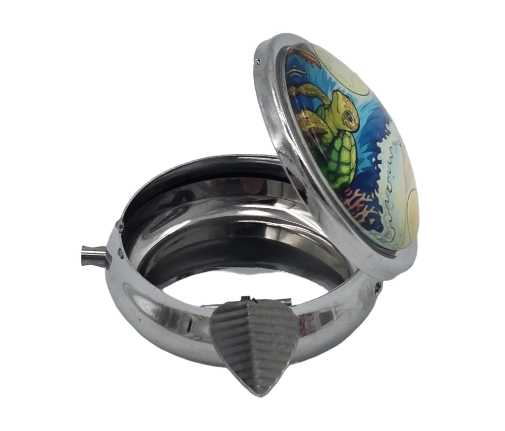 2 Pack Small Pocket Ashtray - Portable & Leak-Proof for Travel, Camping, and Outdoor Use